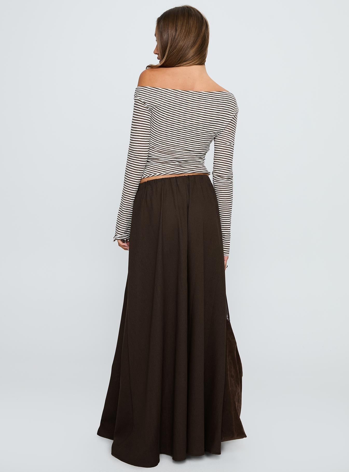 Hallee Maxi Skirt Brown