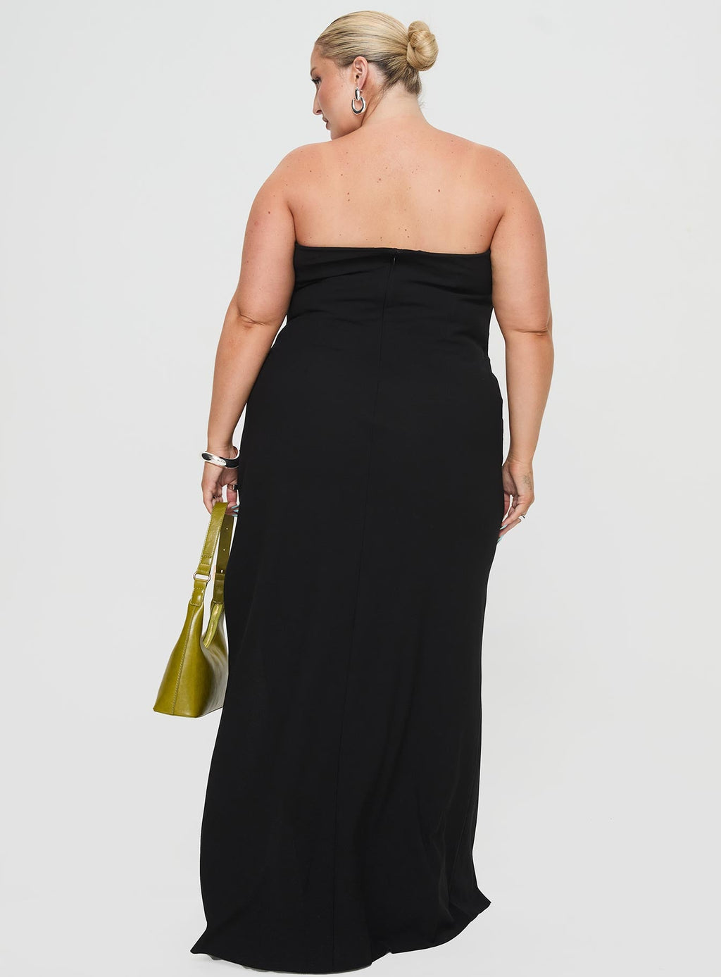 Ferri Strapless Maxi Dress Black Curve