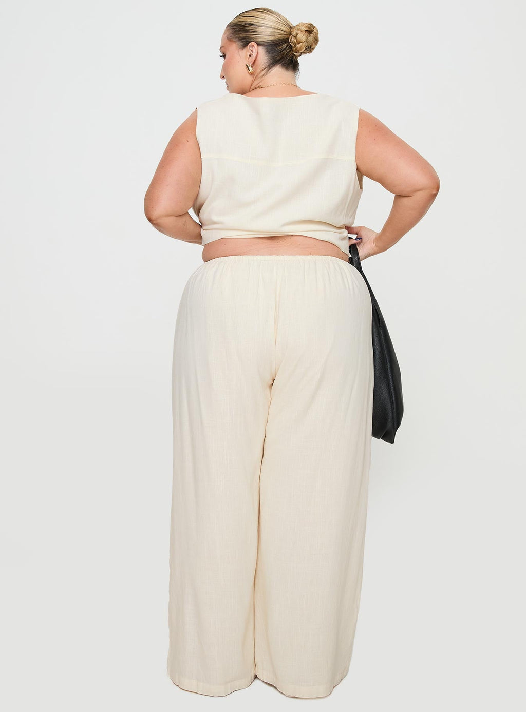 Telling Lies Pants White / Green Curve