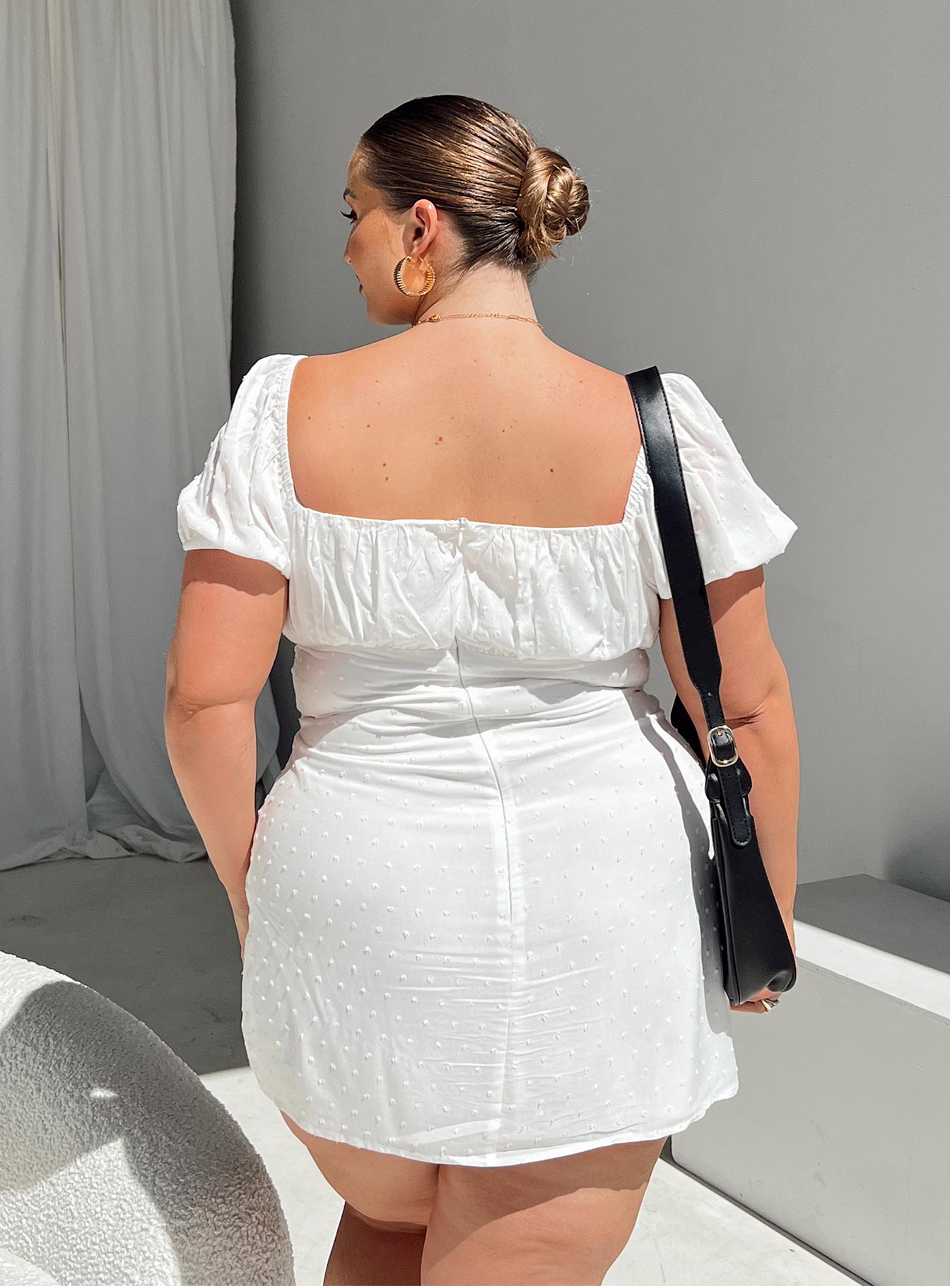 Fauci Mini Dress White Curve