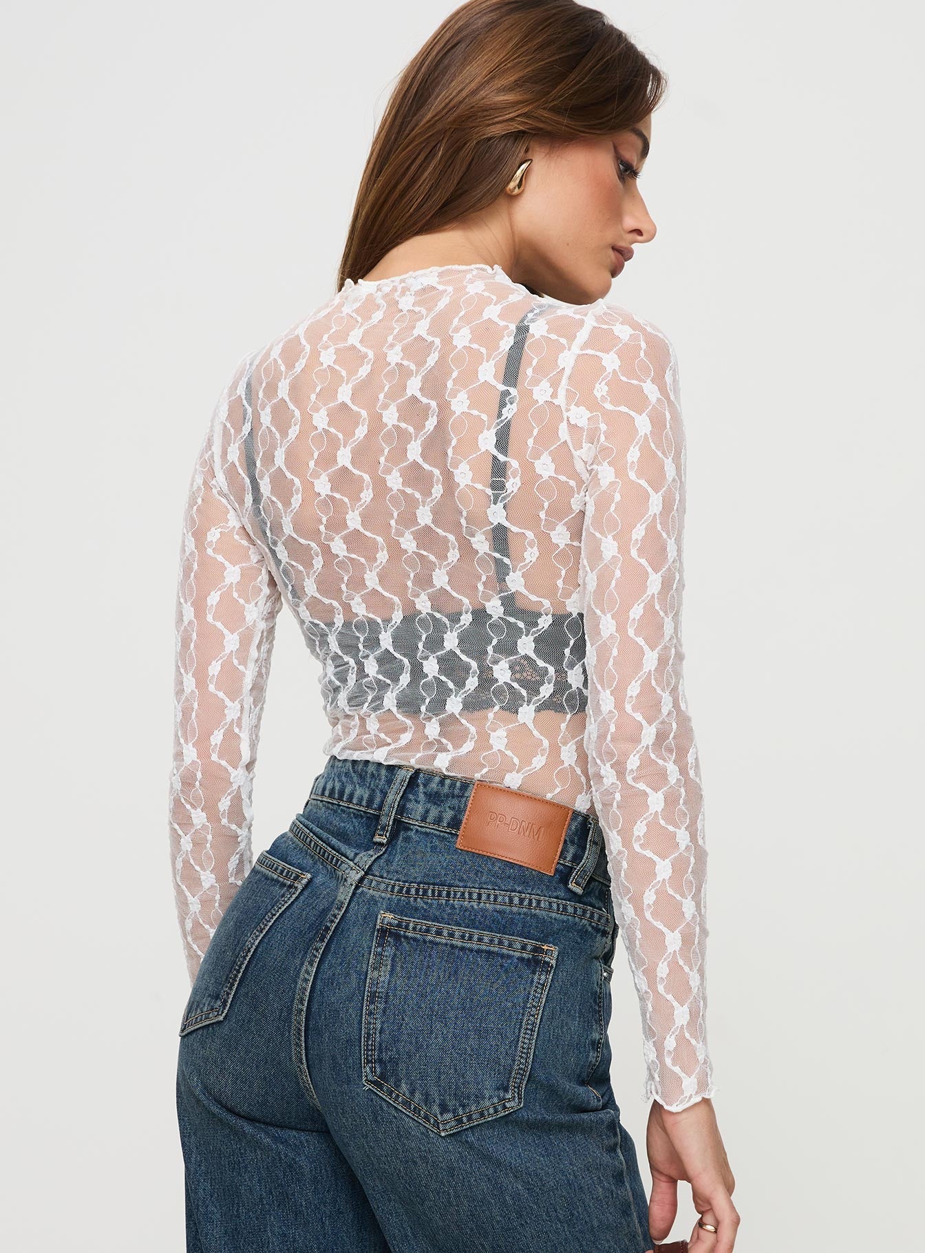 Liedman Long Sleeve Bodysuit White