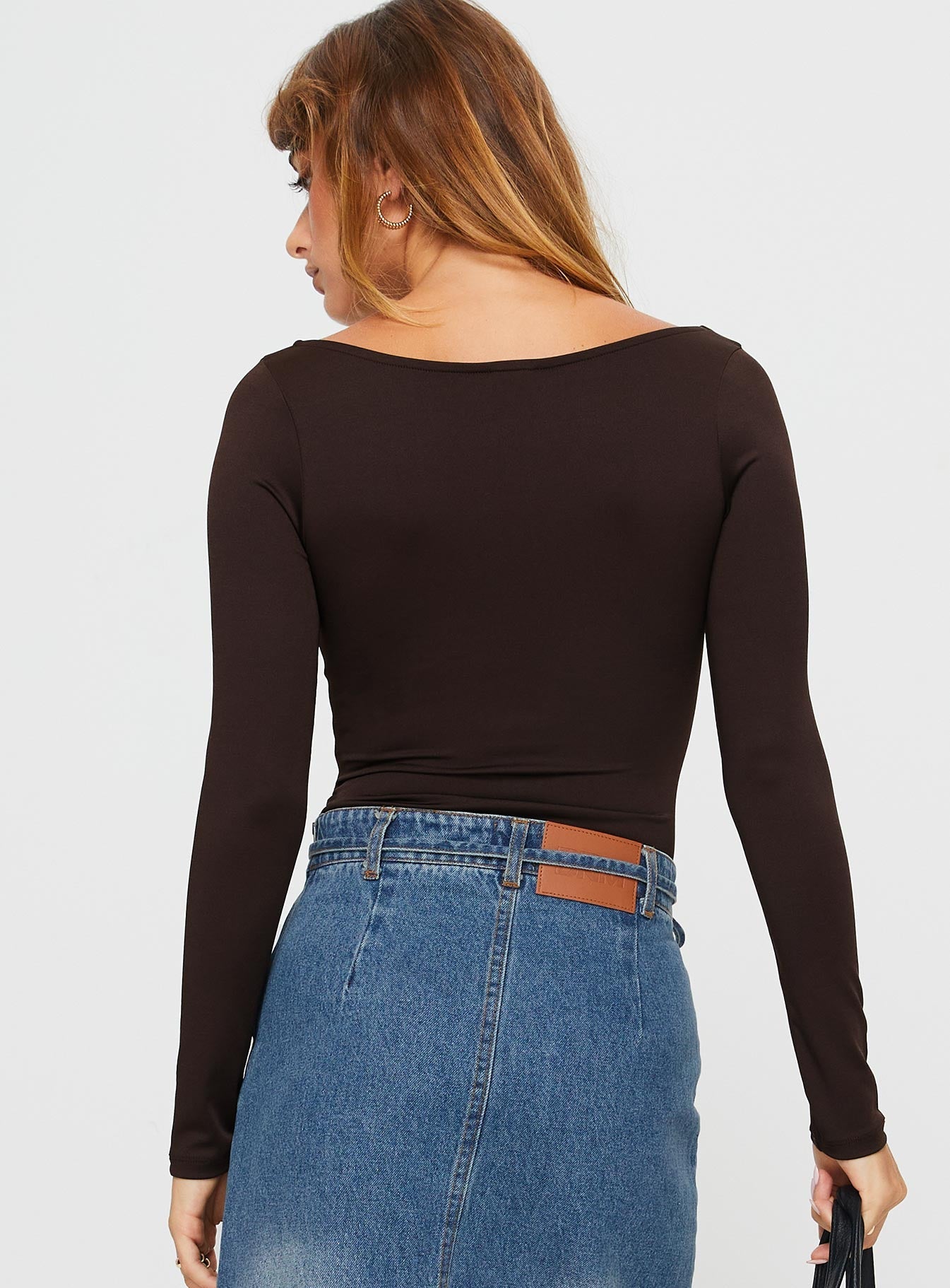 Ellery Bodysuit Brown Tall