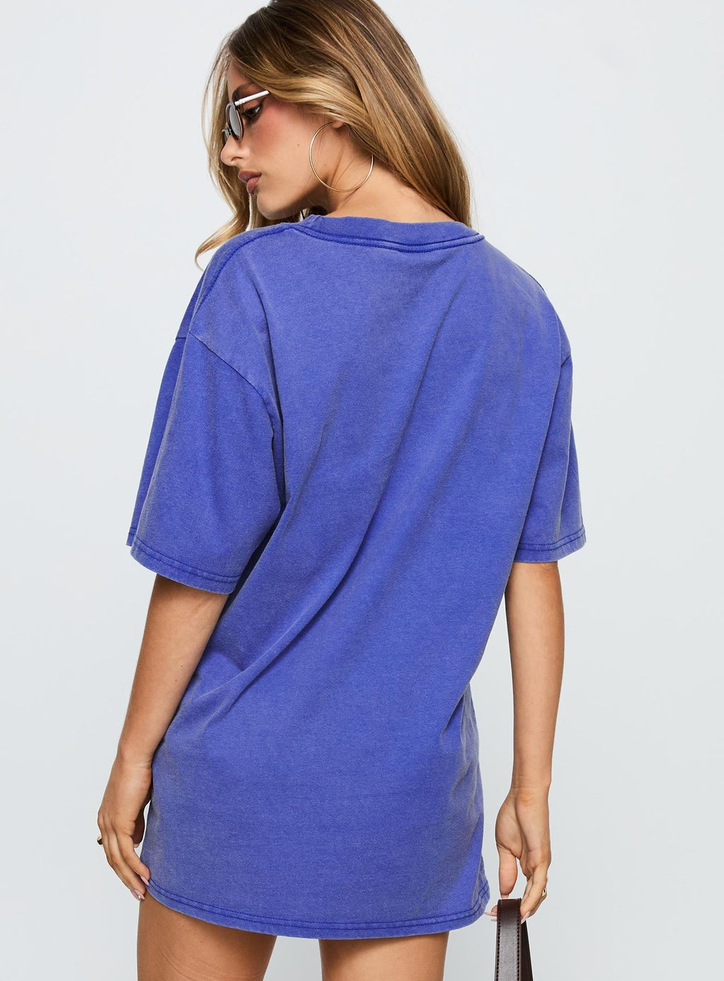 Led Zeppelin Vintage Oversized Graphic Tee Blue