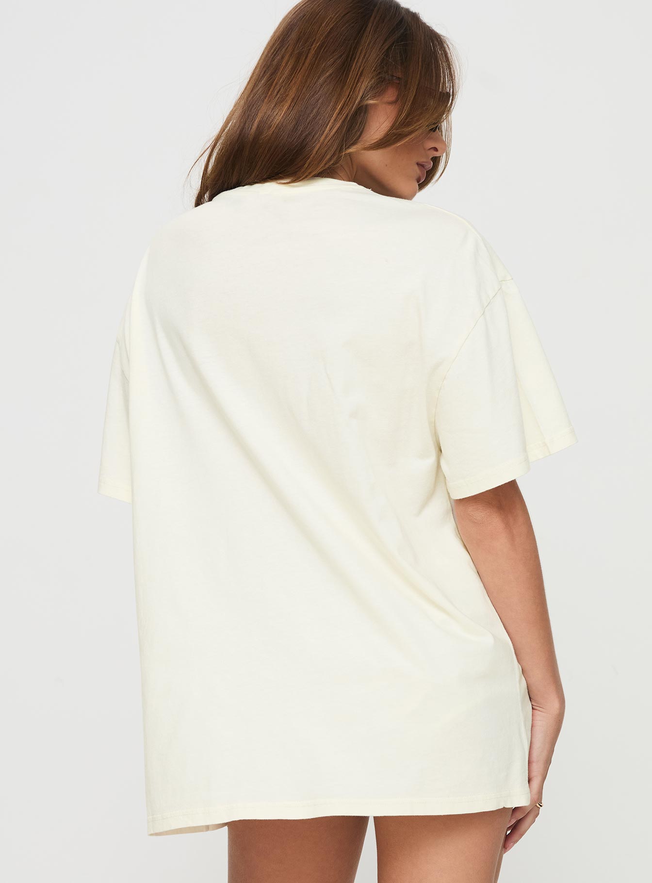 Fresh Cherries Oversized Tee Yellow