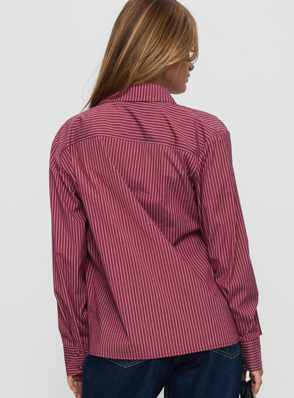 Mandisa Long Sleeve Top Red Stripe