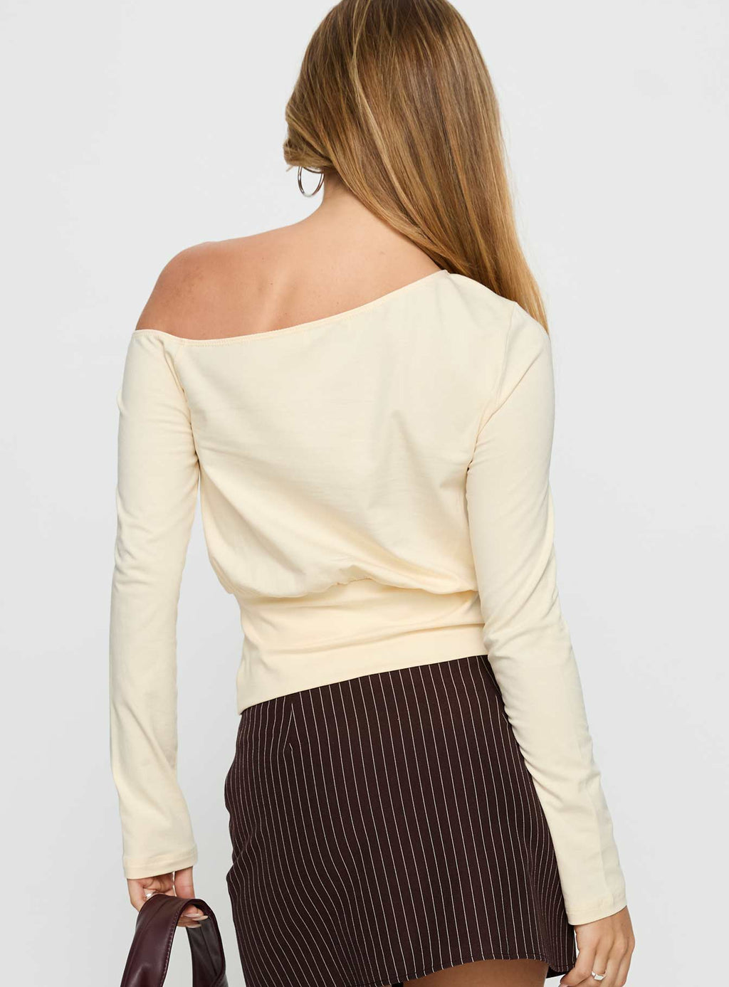 Kaylynne Cinched Long Sleeve Top Yellow