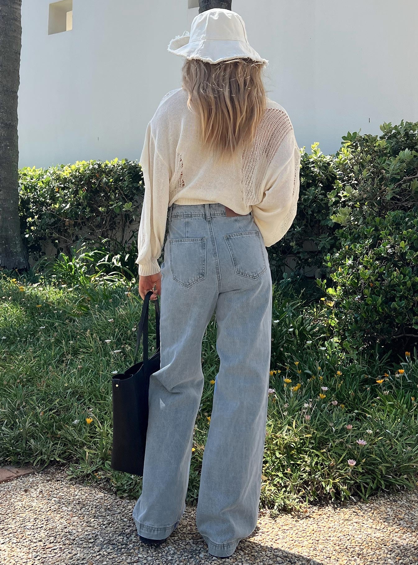 Tari Wide Leg Jeans Light Wash Denim