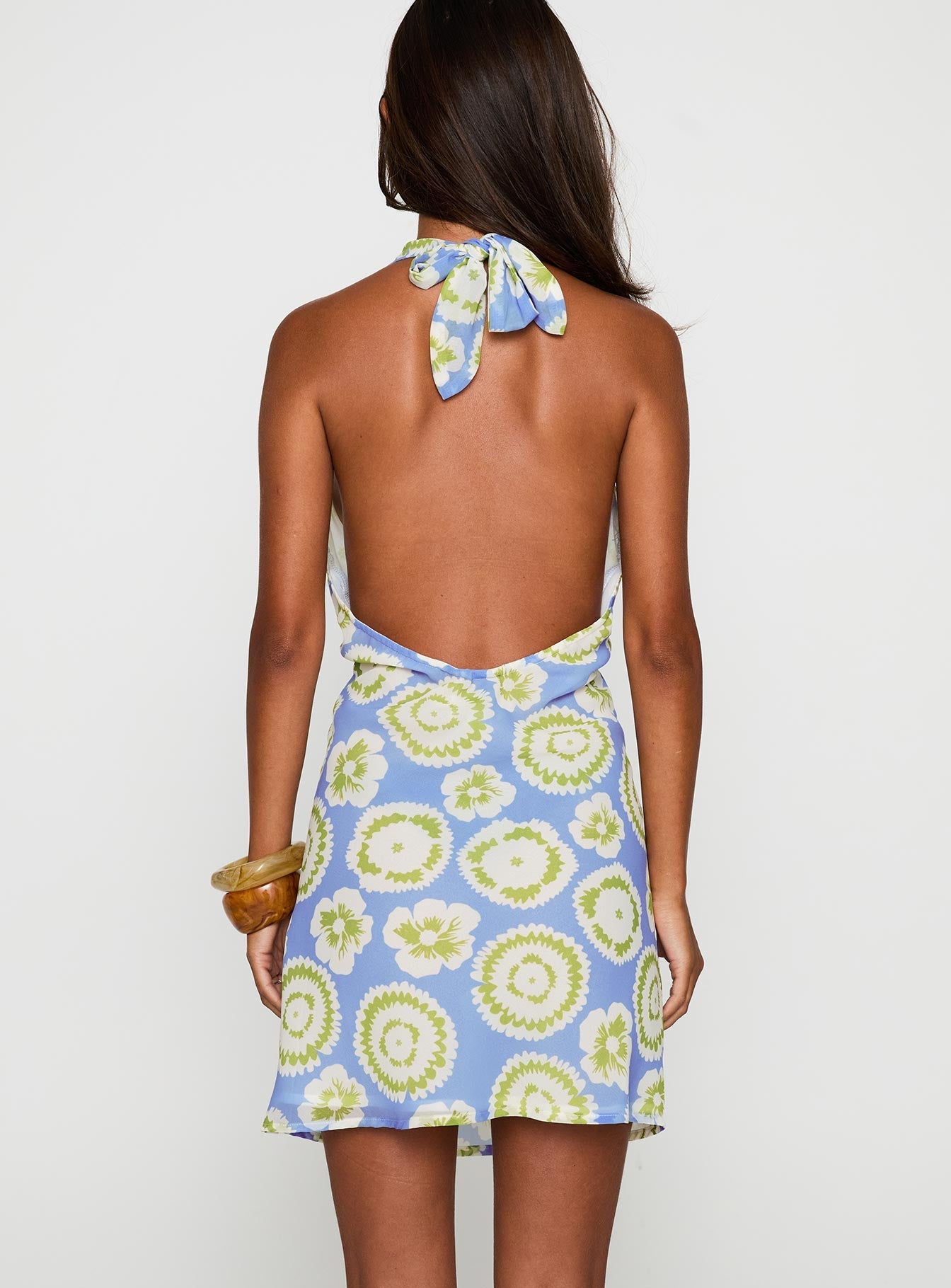 Neelia Mini Dress Blue / Yellow