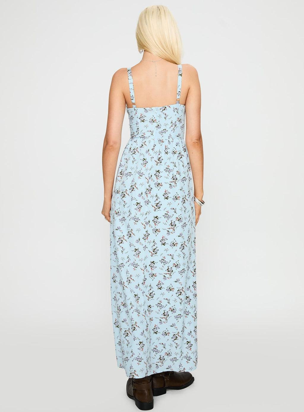 Izebella Maxi Dress Blue Floral