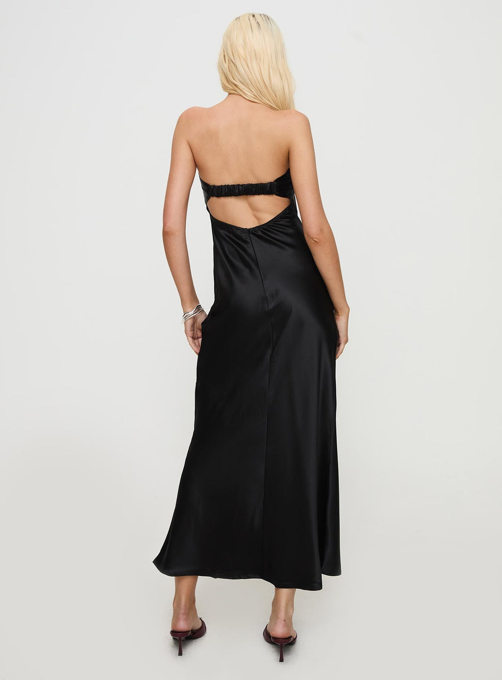 Phillipa Strapless Maxi Dress Black