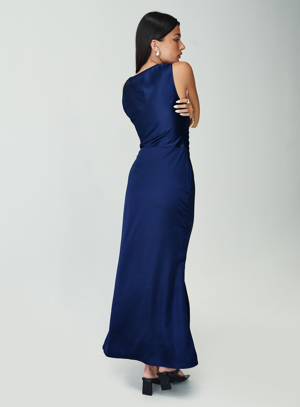 Soprano Plunge Maxi Dress Navy