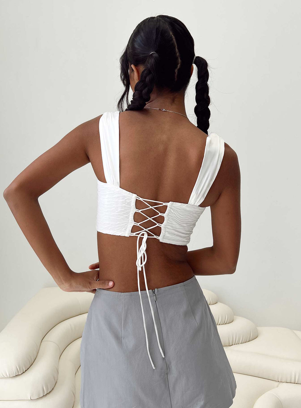 Ludwick Corset Top White