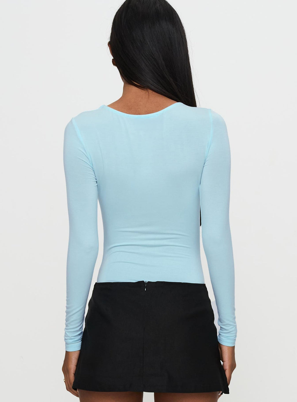 Glorious Look Twist Detail Bodysuit Blue