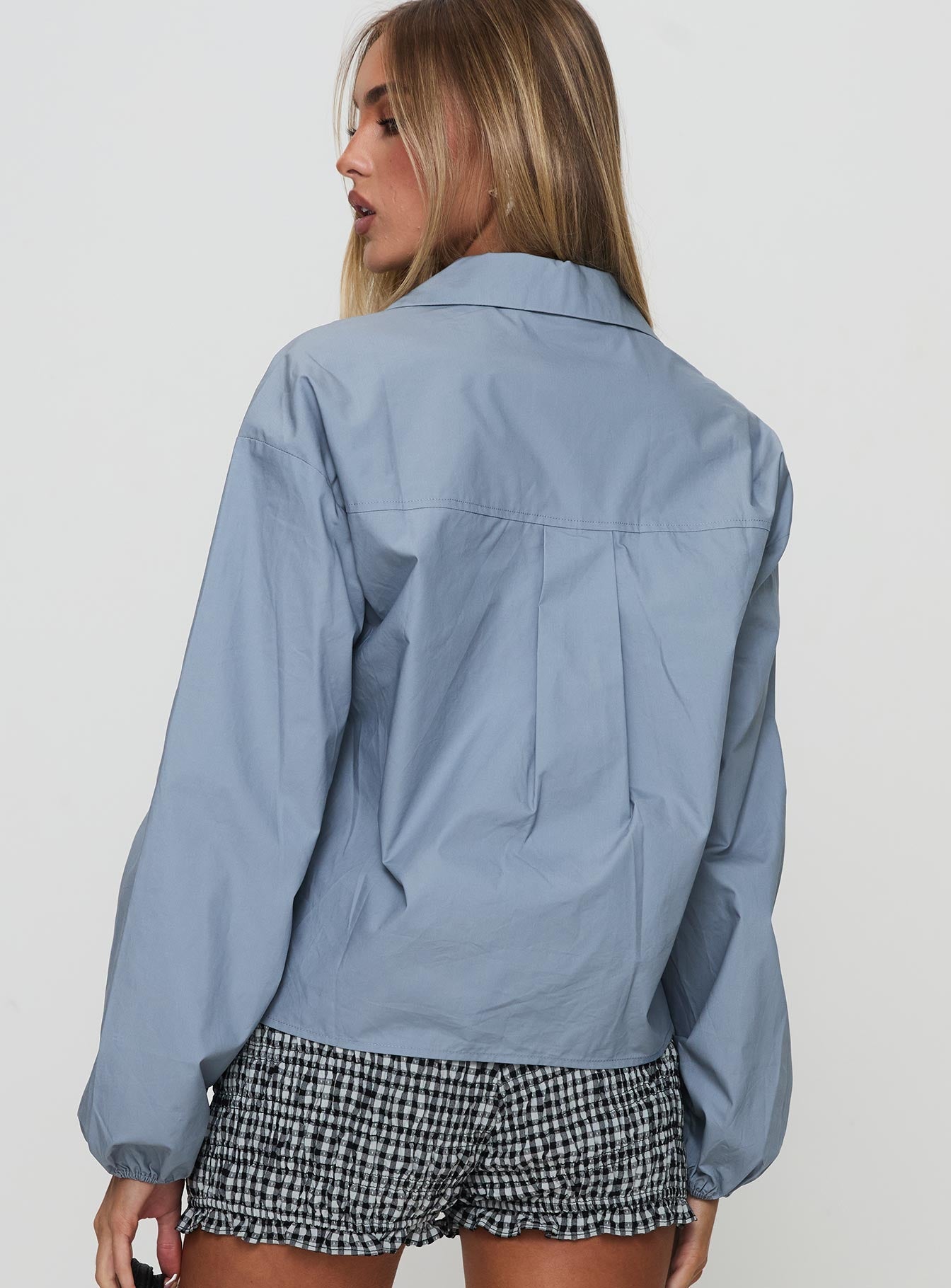 Rinon Long Sleeve Top Steel