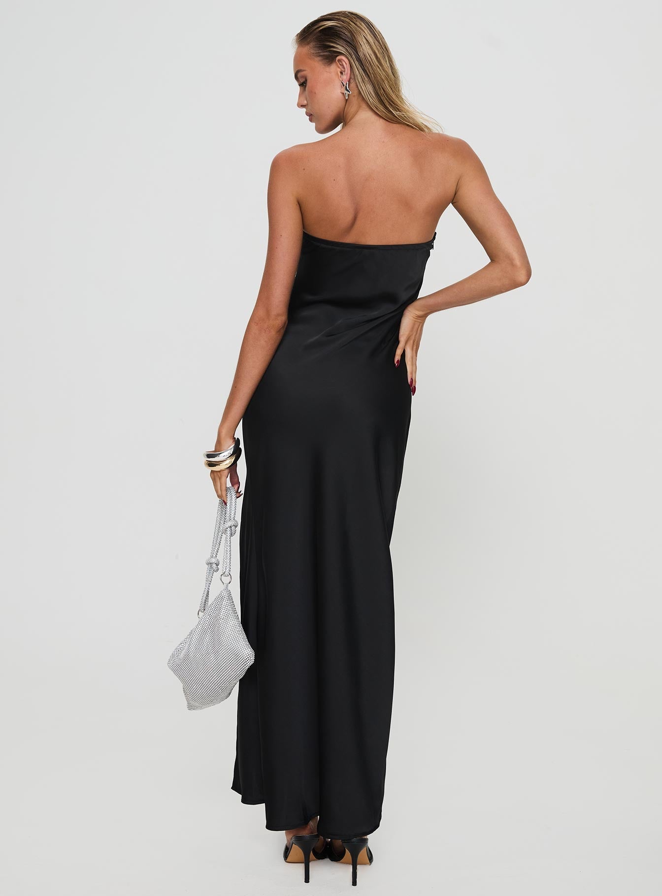 Marlisa Strapless Maxi Dress Black
