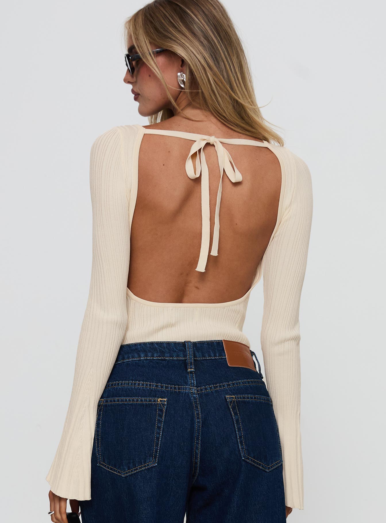 Mayok Long Sleeve Bodysuit Beige