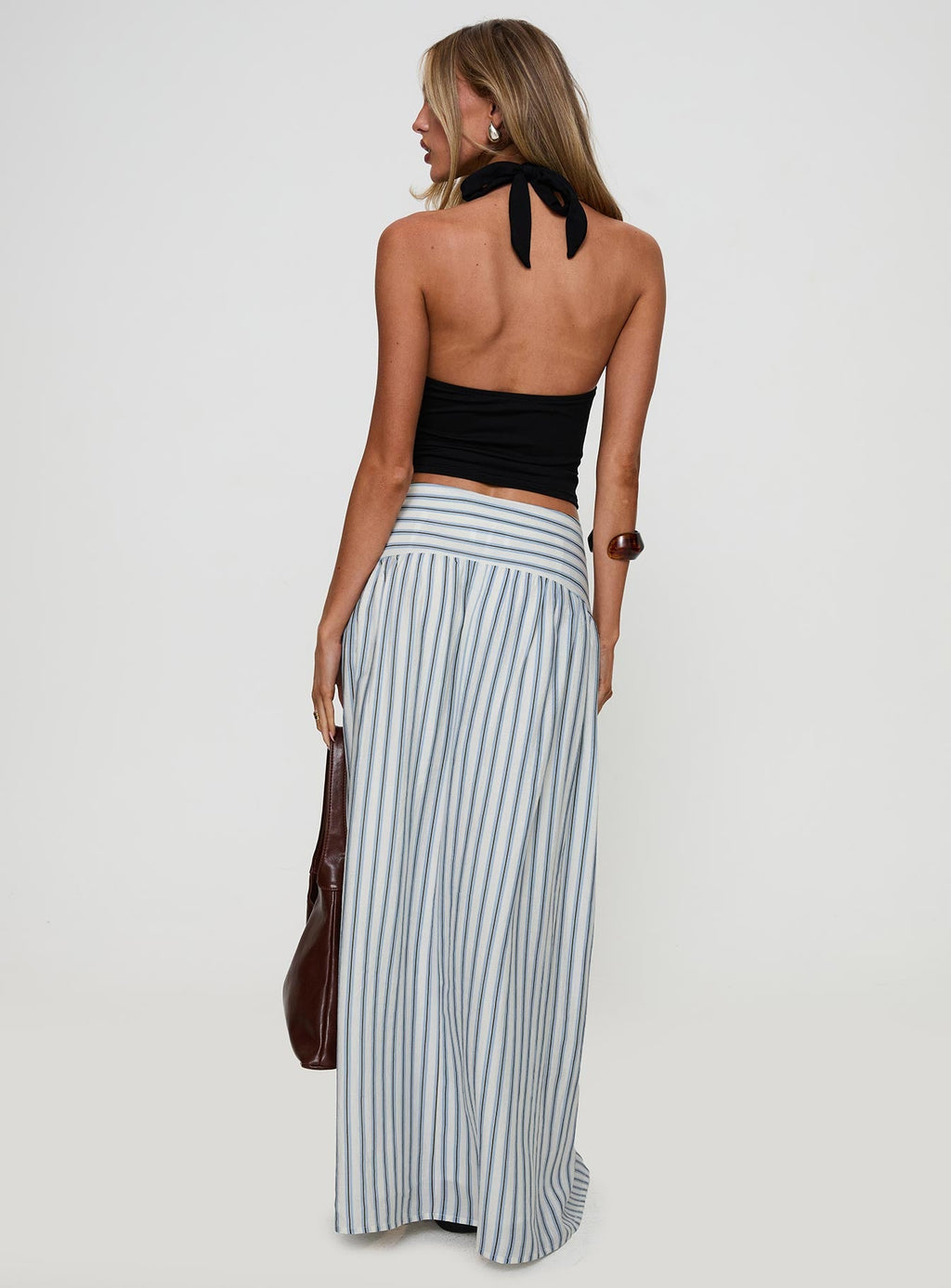 Find Your Love Flowy Maxi Skirt White