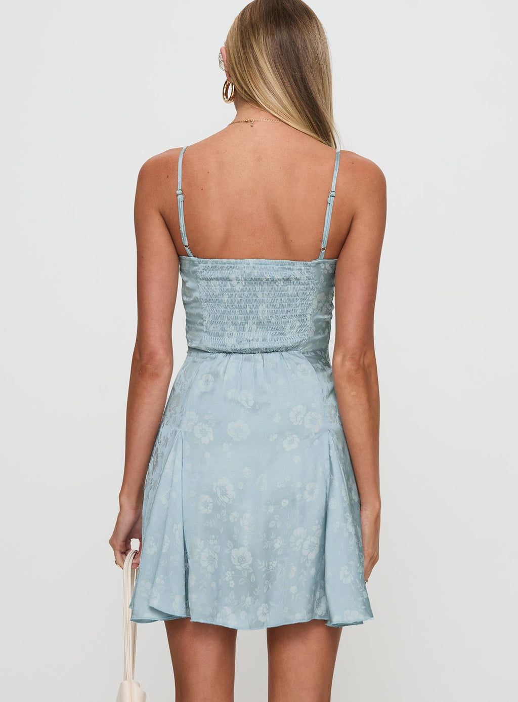 Bluebird Jacquard Mini Dress Blue