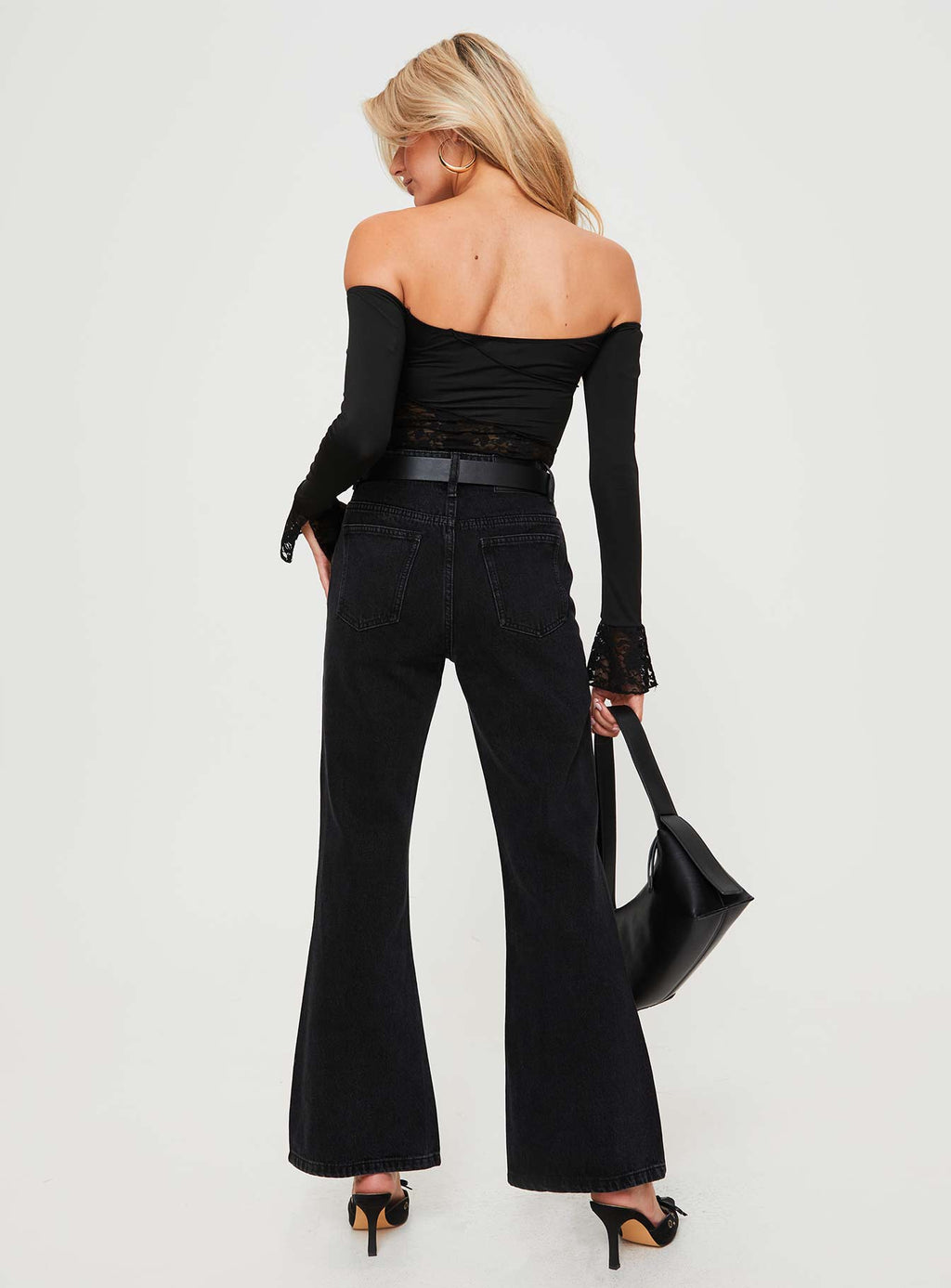 Cabarita Lounge Denim Jeans Washed Black