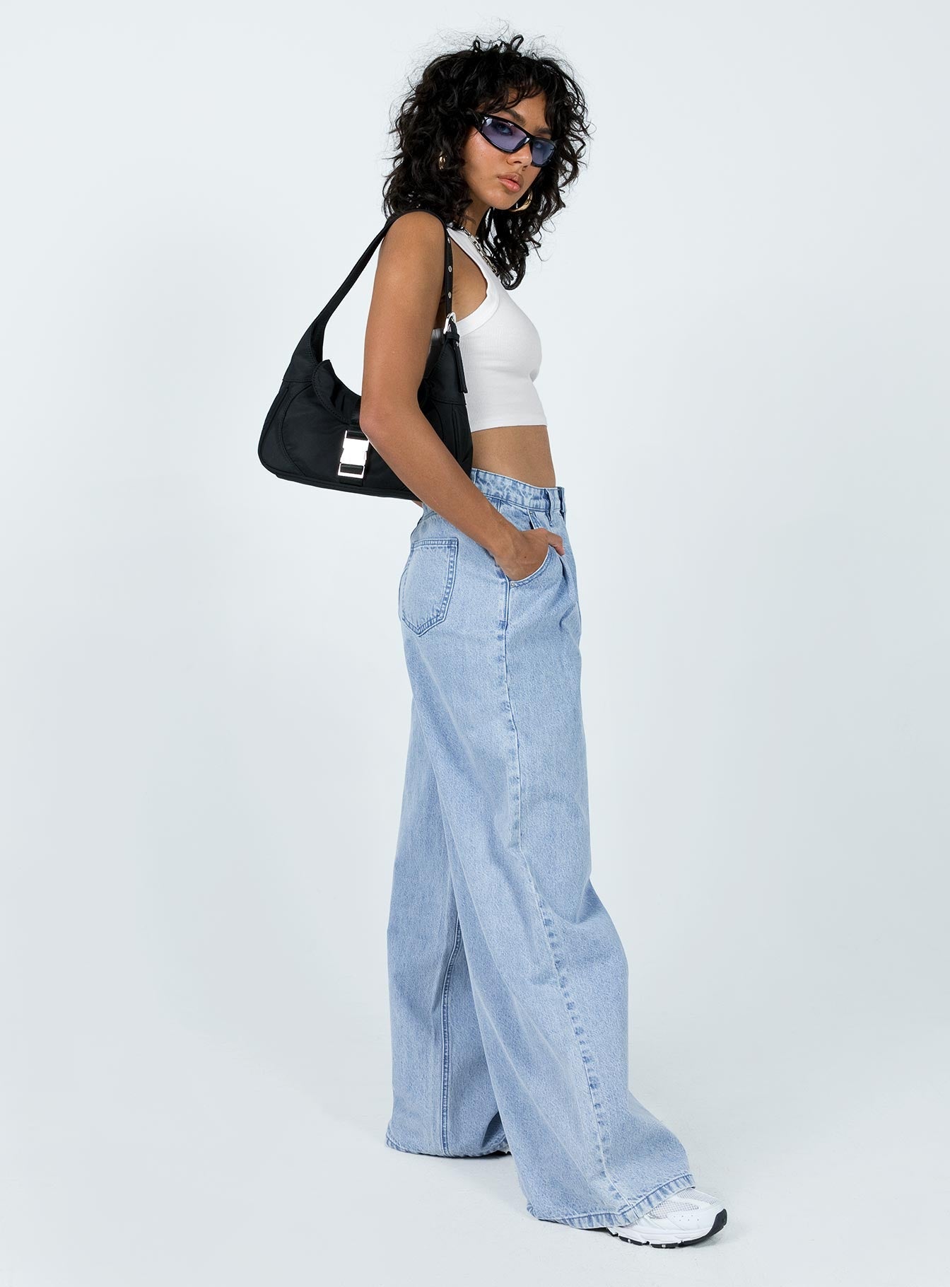 Bakali Wide Leg Jeans Light Wash