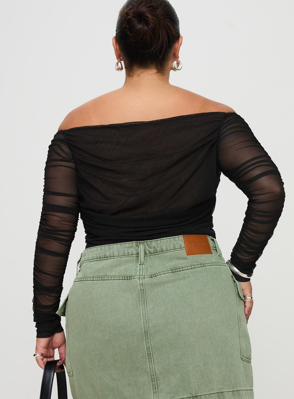 Hartford Off The Shoulder Top Black Curve