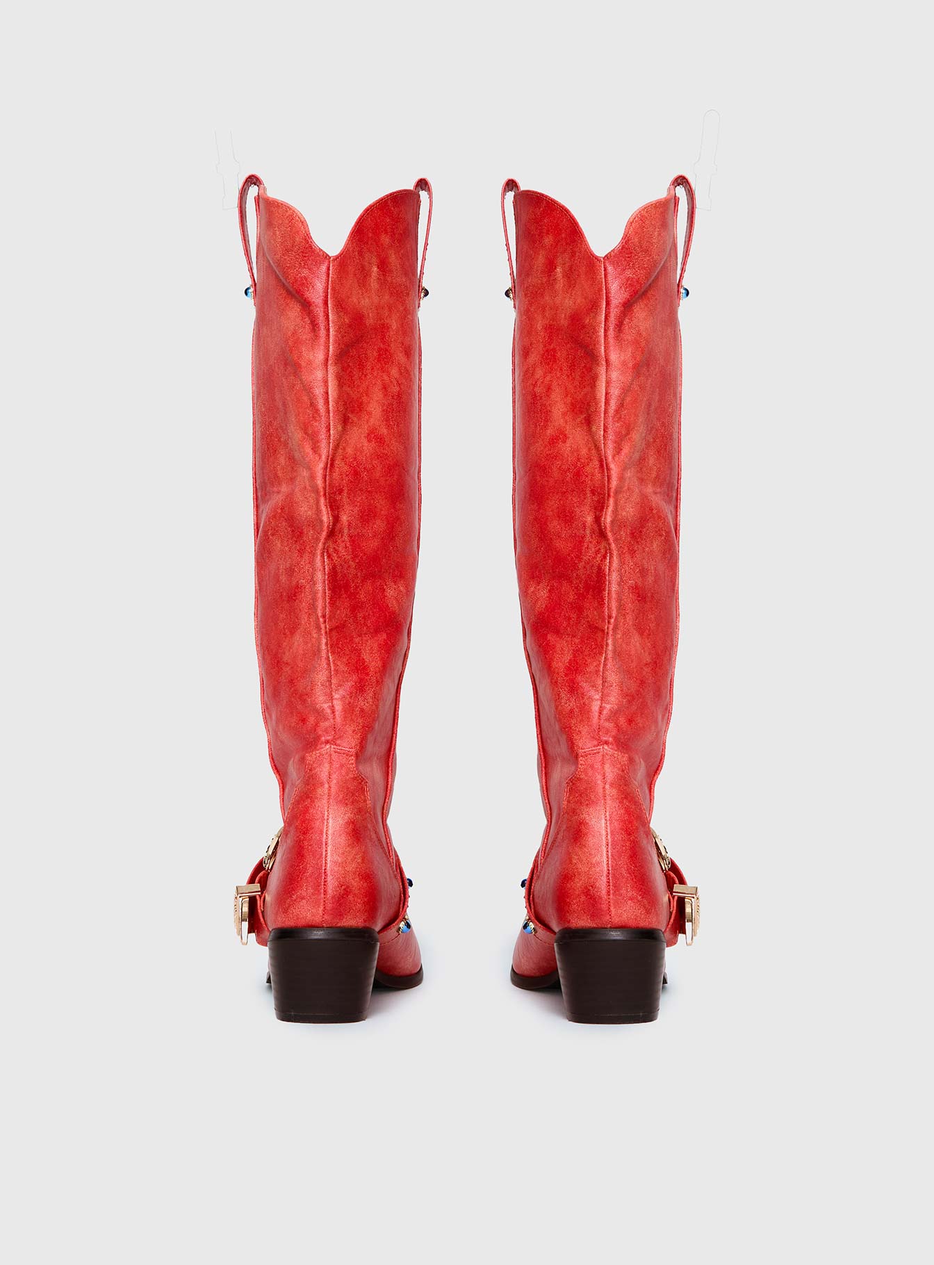 Rhode Cowboy Boots Red
