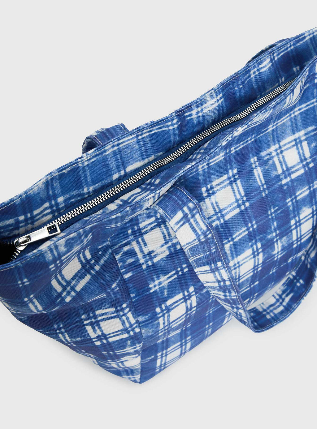 Lost Souls Tote Bag Blue Check