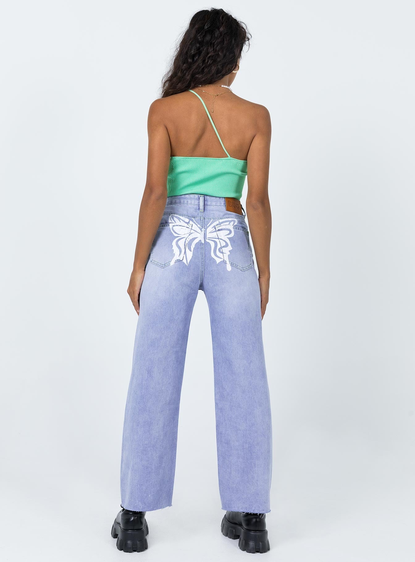 Cece Hammer Butterfly Back Denim Jeans