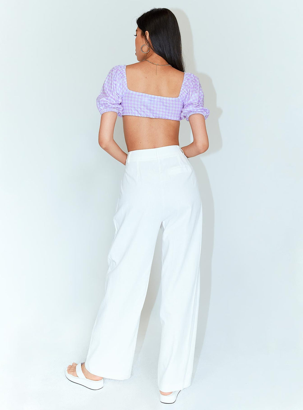 Ayla Linen Pants White