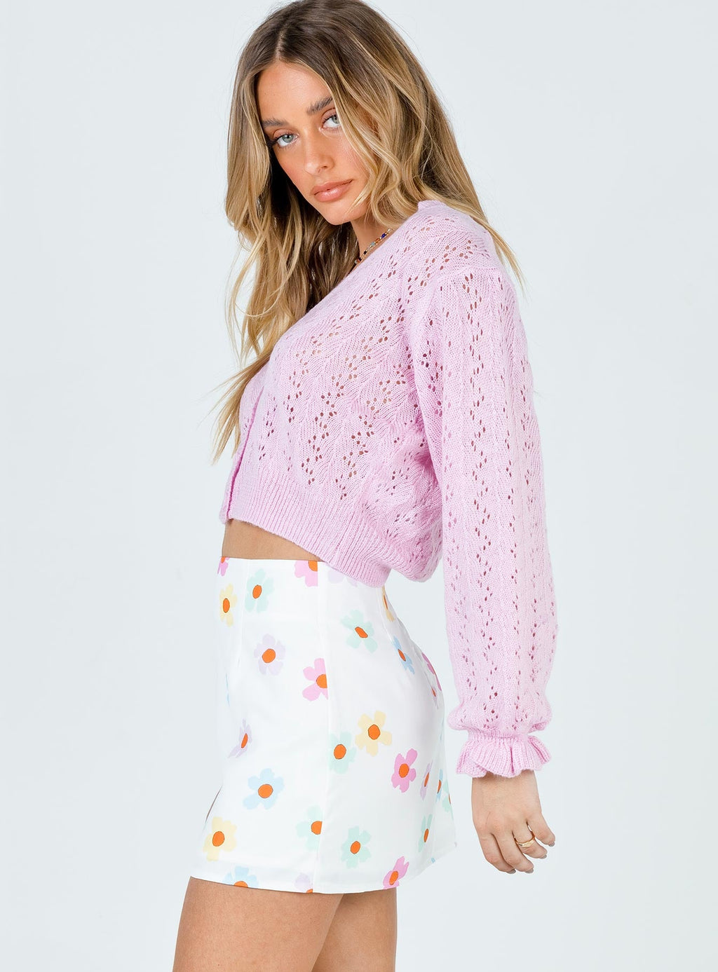 Mishka Mini Skirt White