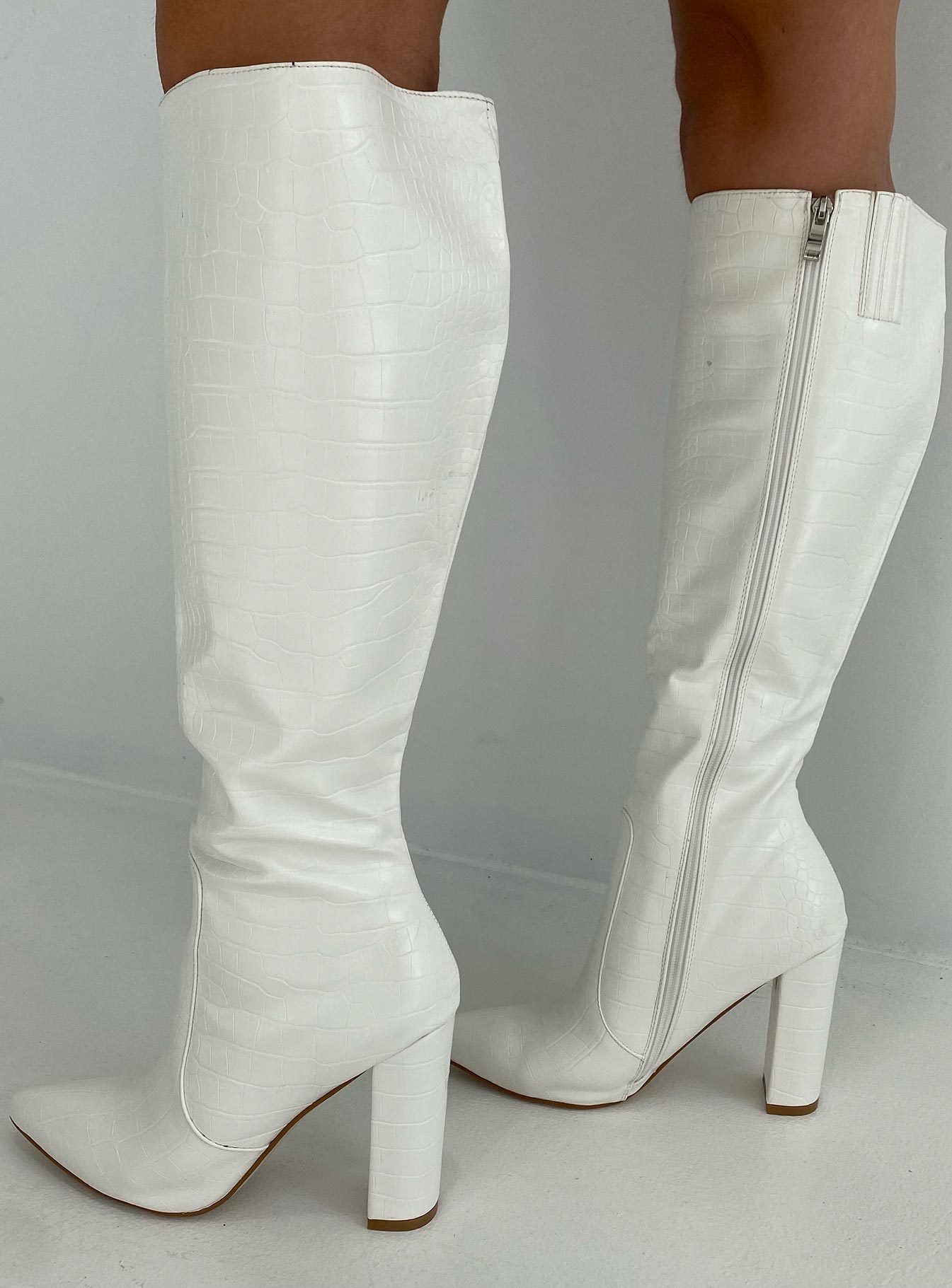 Stamper Boots White