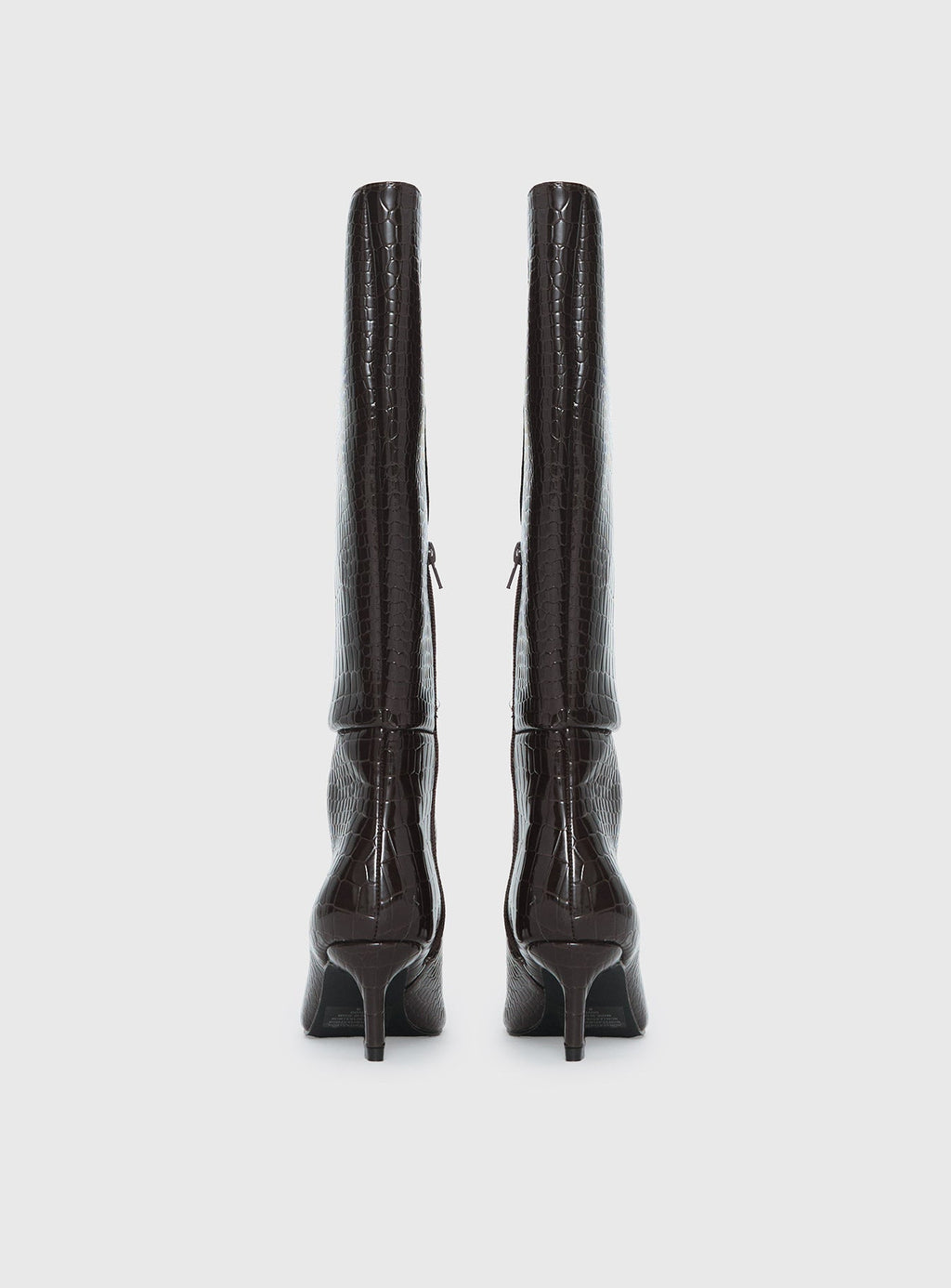 Therapy Dove Knee High Boots Chocolate Croc