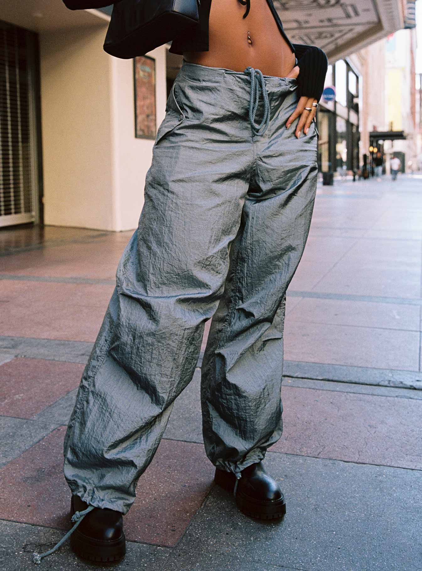 Motel Chute Trousers Grey