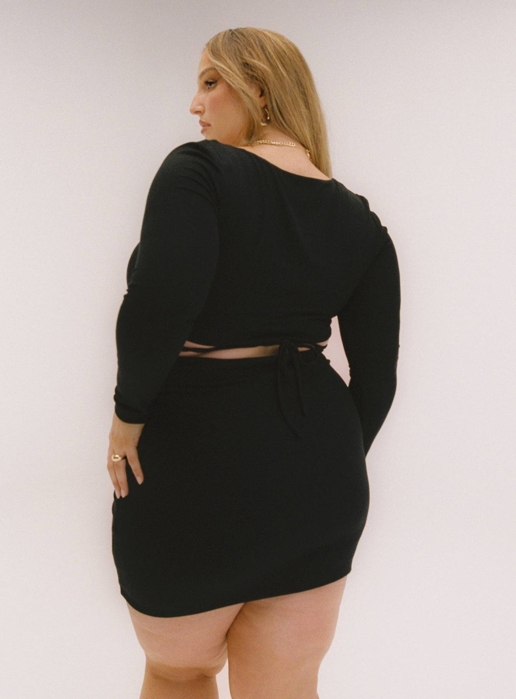 Nolan Mini Dress Black Curve
