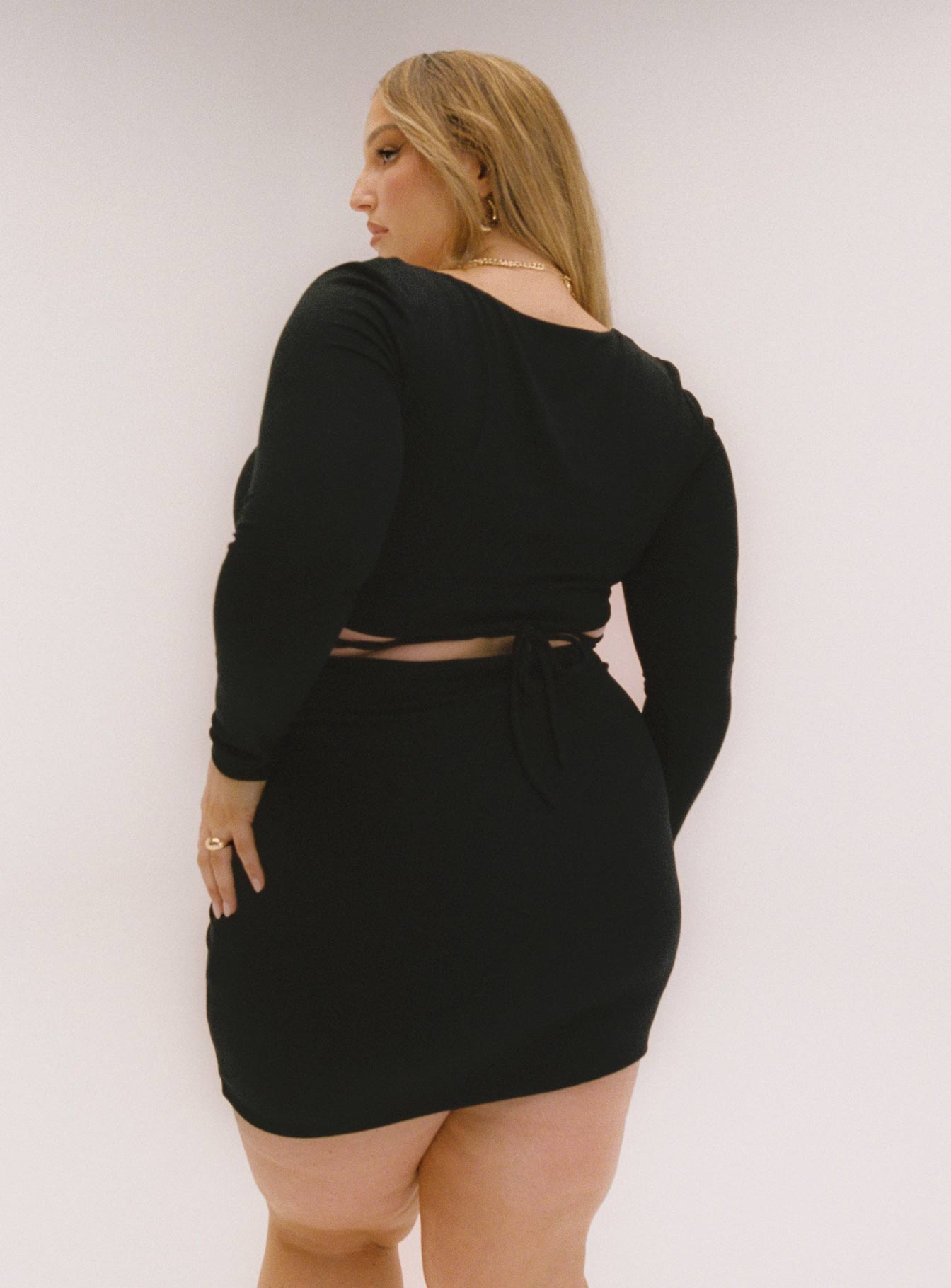 Nolan Mini Dress Black Curve