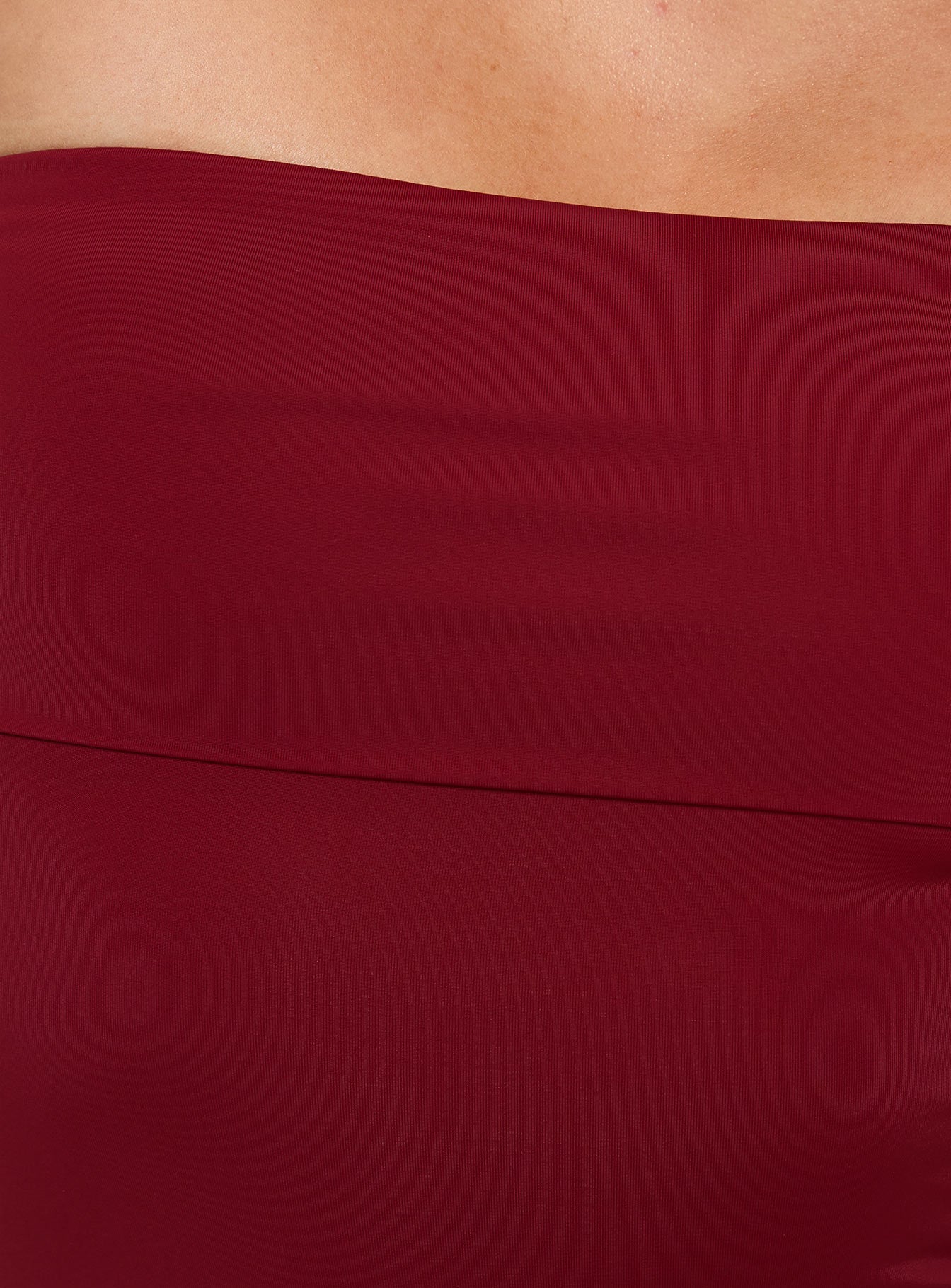 Niner Strapless Bodysuit Burgundy