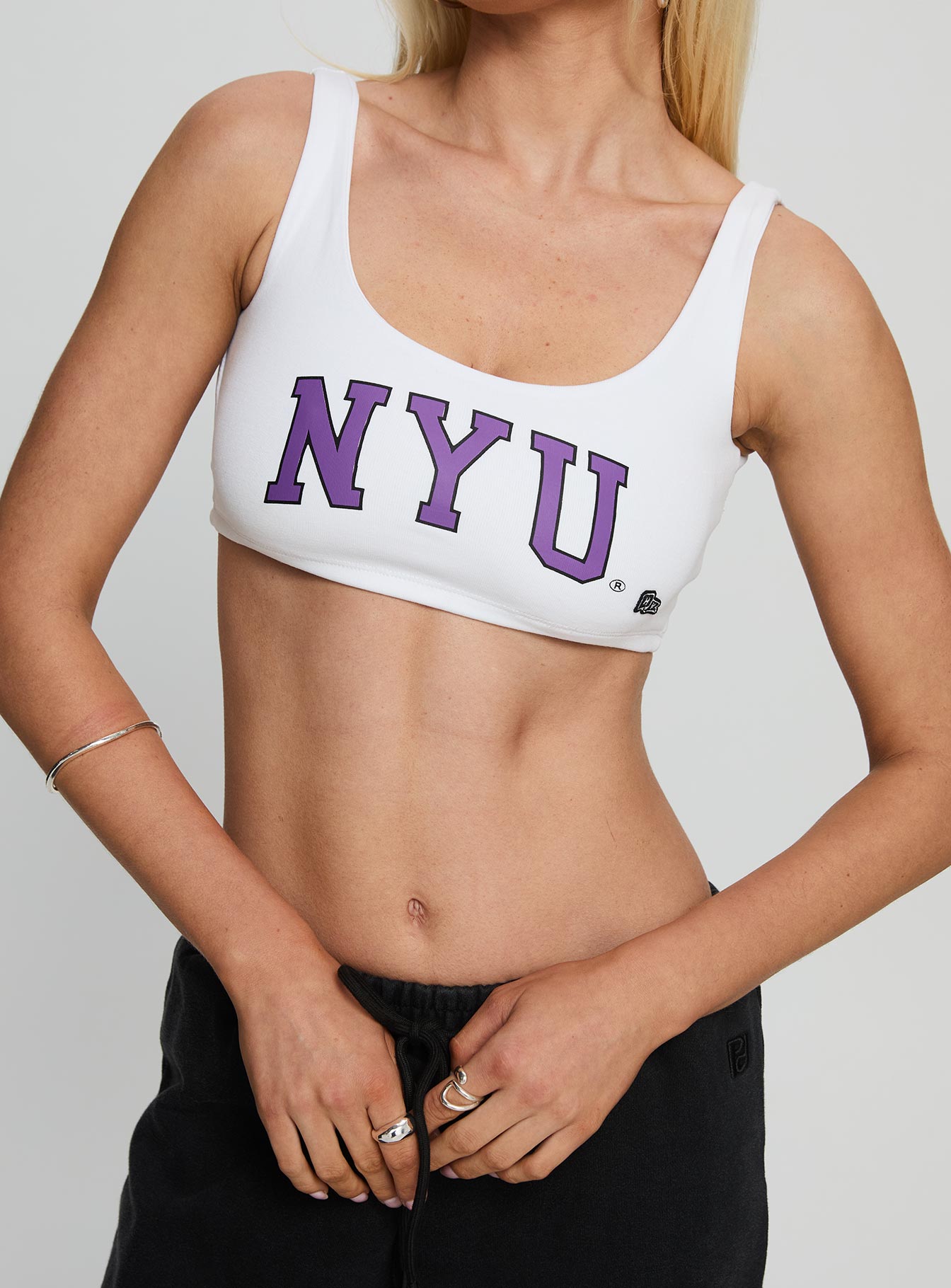 NYU Scoopneck Tank Top White