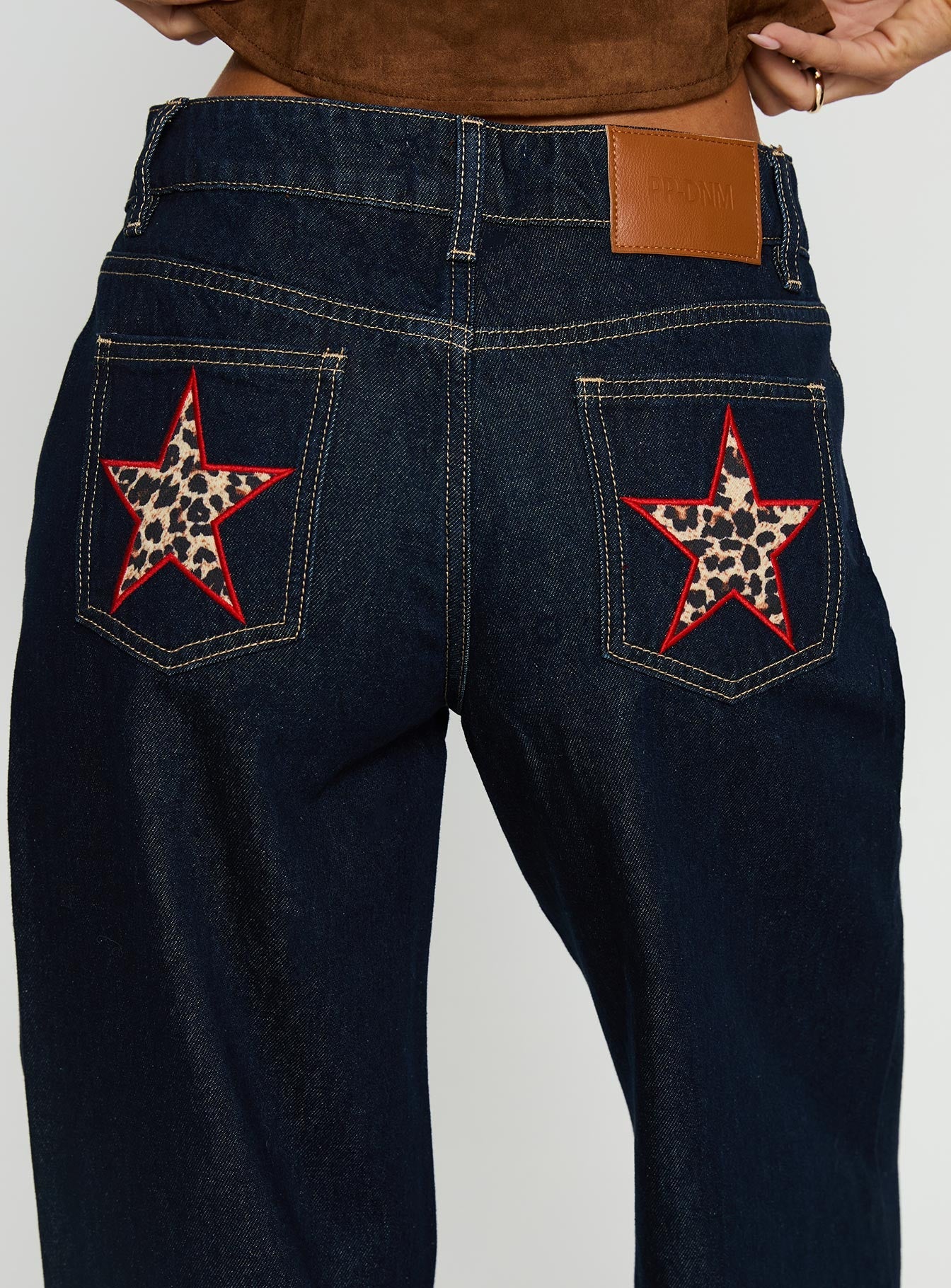 Favourite Reference Mid Rise Straight Leg Jeans Dark Indigo