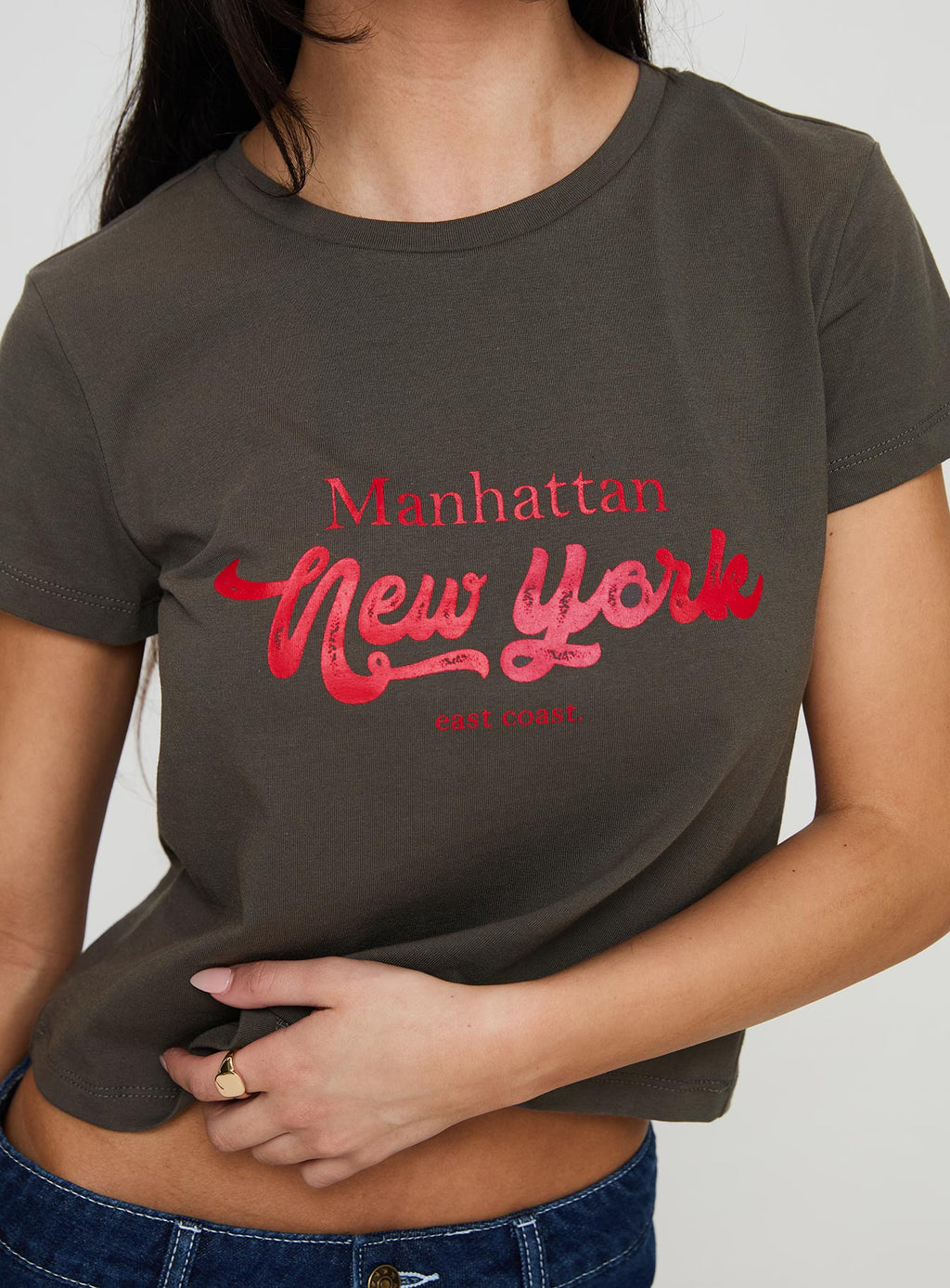 East Coast Nyc Tee Charcoal