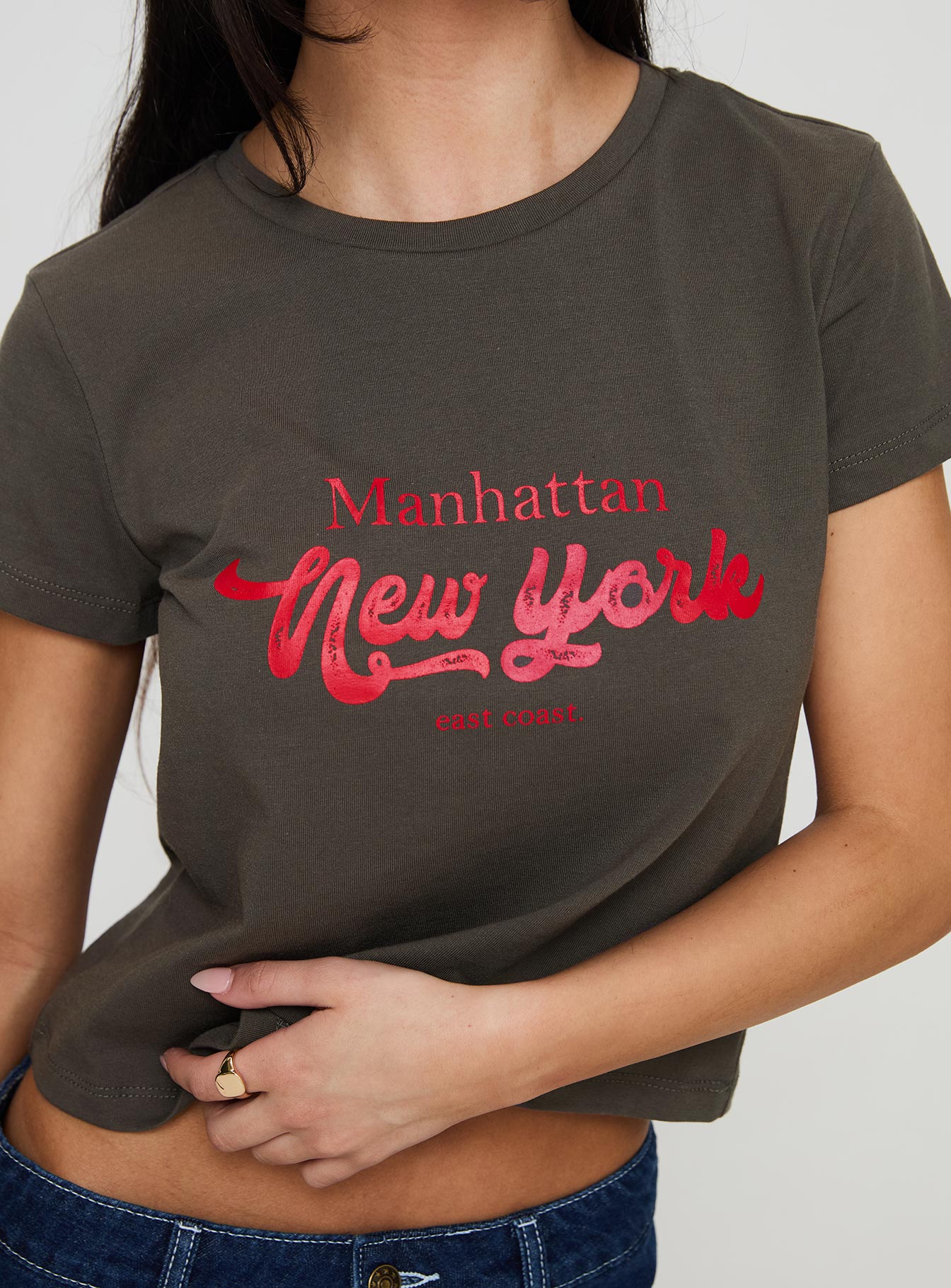 East Coast Nyc Tee Charcoal