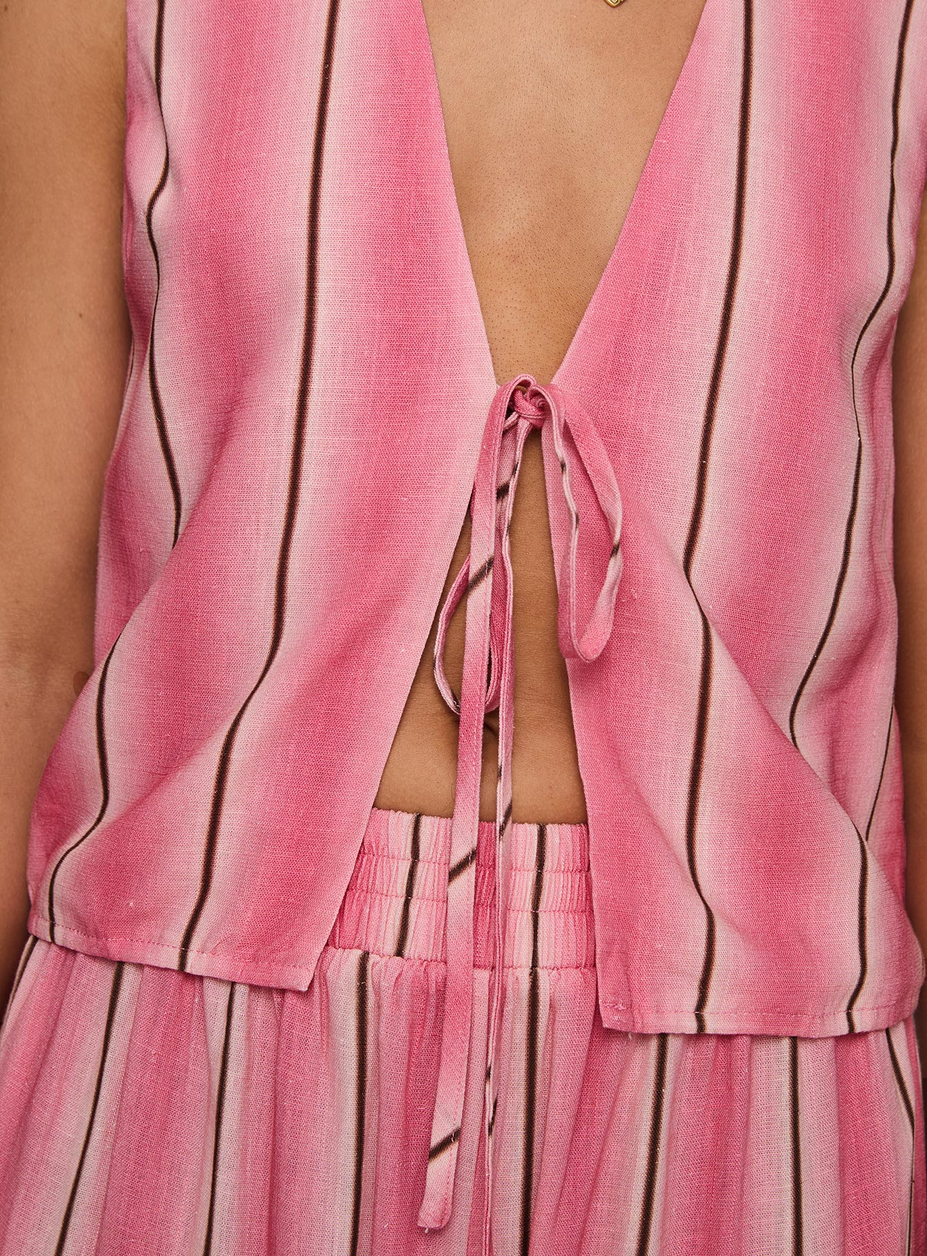 Gentle Vest Top Pink