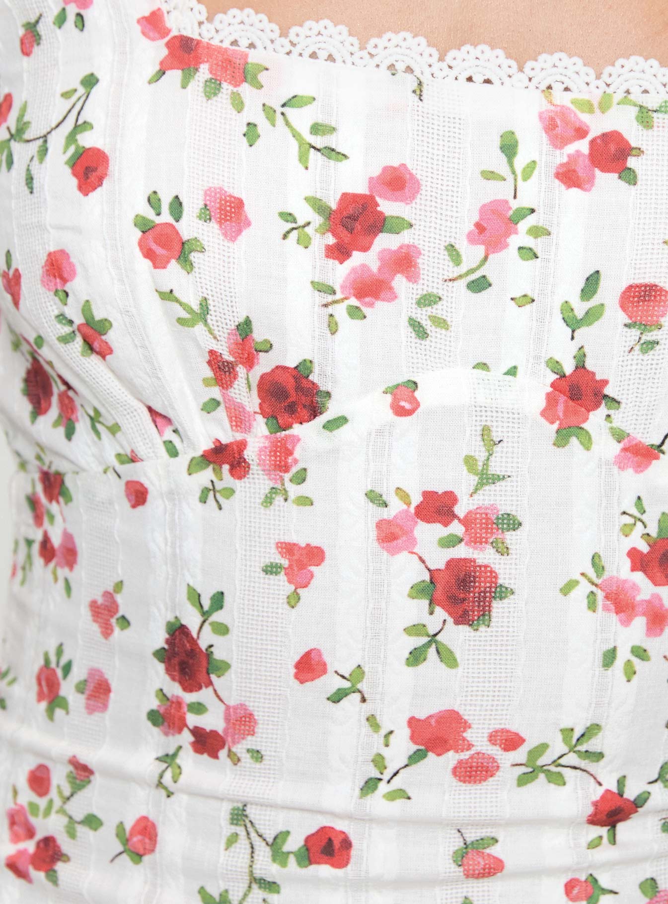 Dasha Mini Dress White Floral Tall