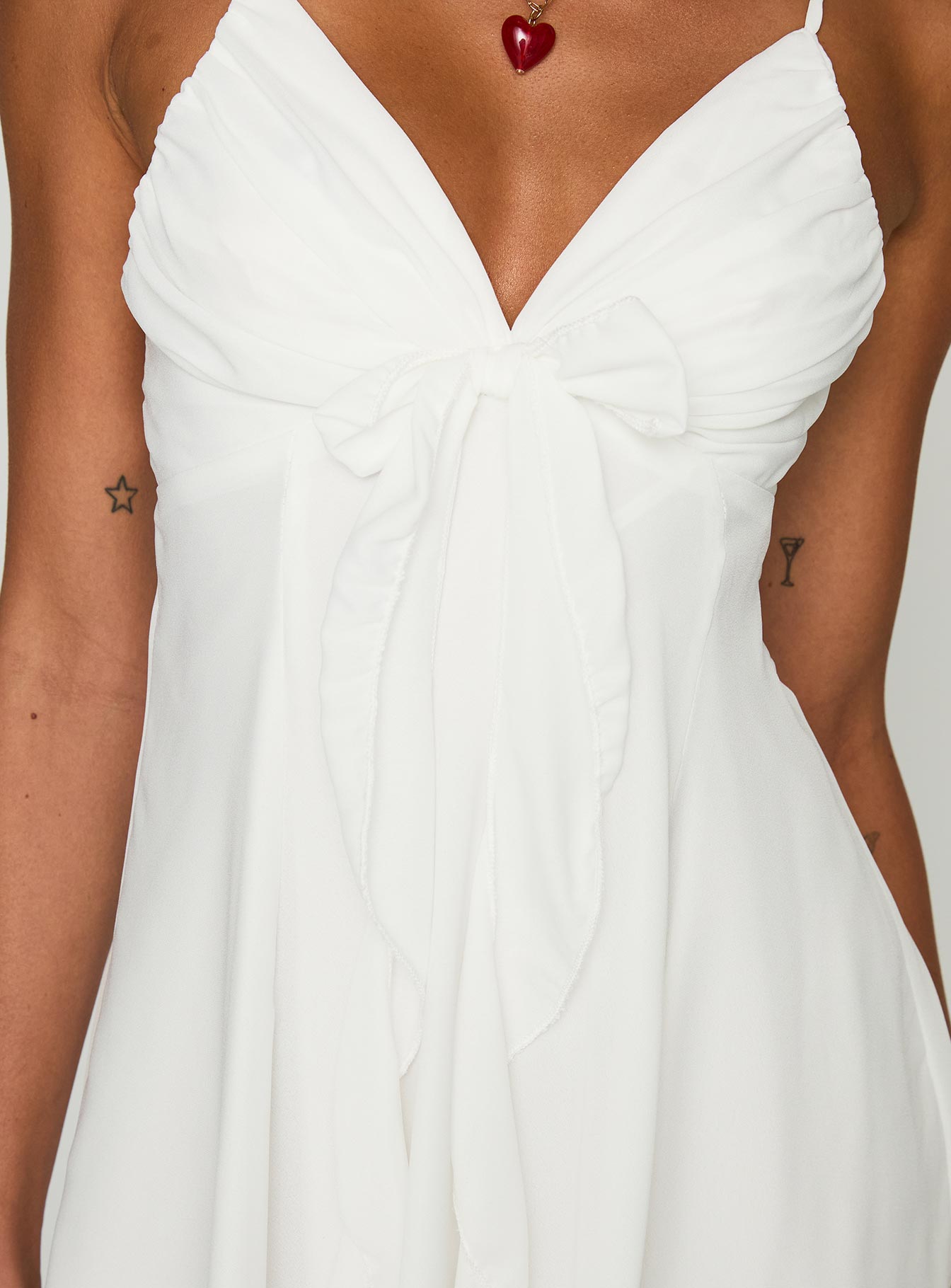 Moon Quartz Mini Dress White