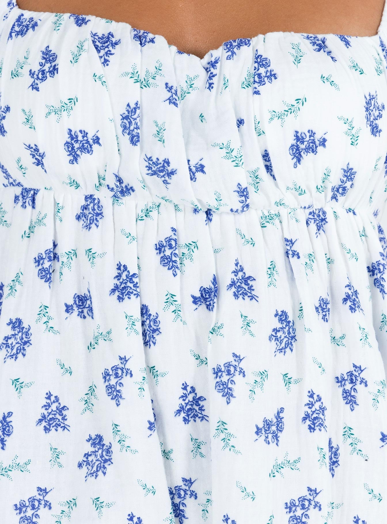 Let's Dance Mini Dress Blue Floral