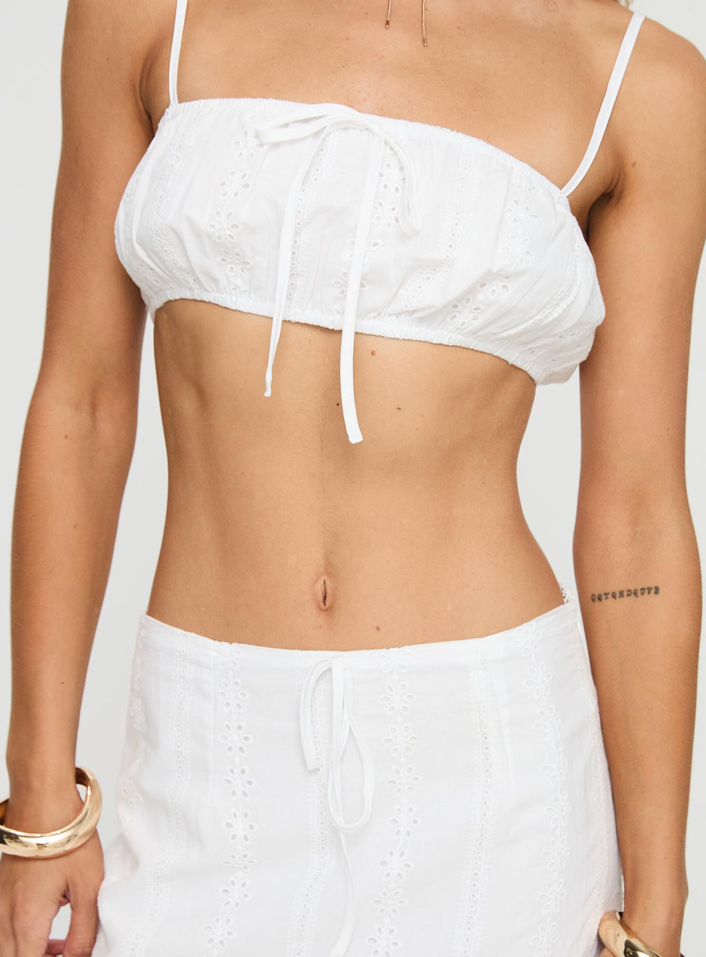 Arla Broderie Maxi Set White