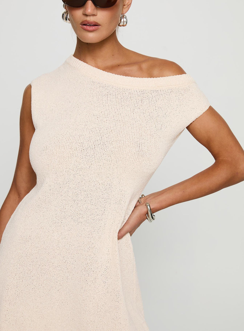 Liberation Off The Shoulder Mini Dress White