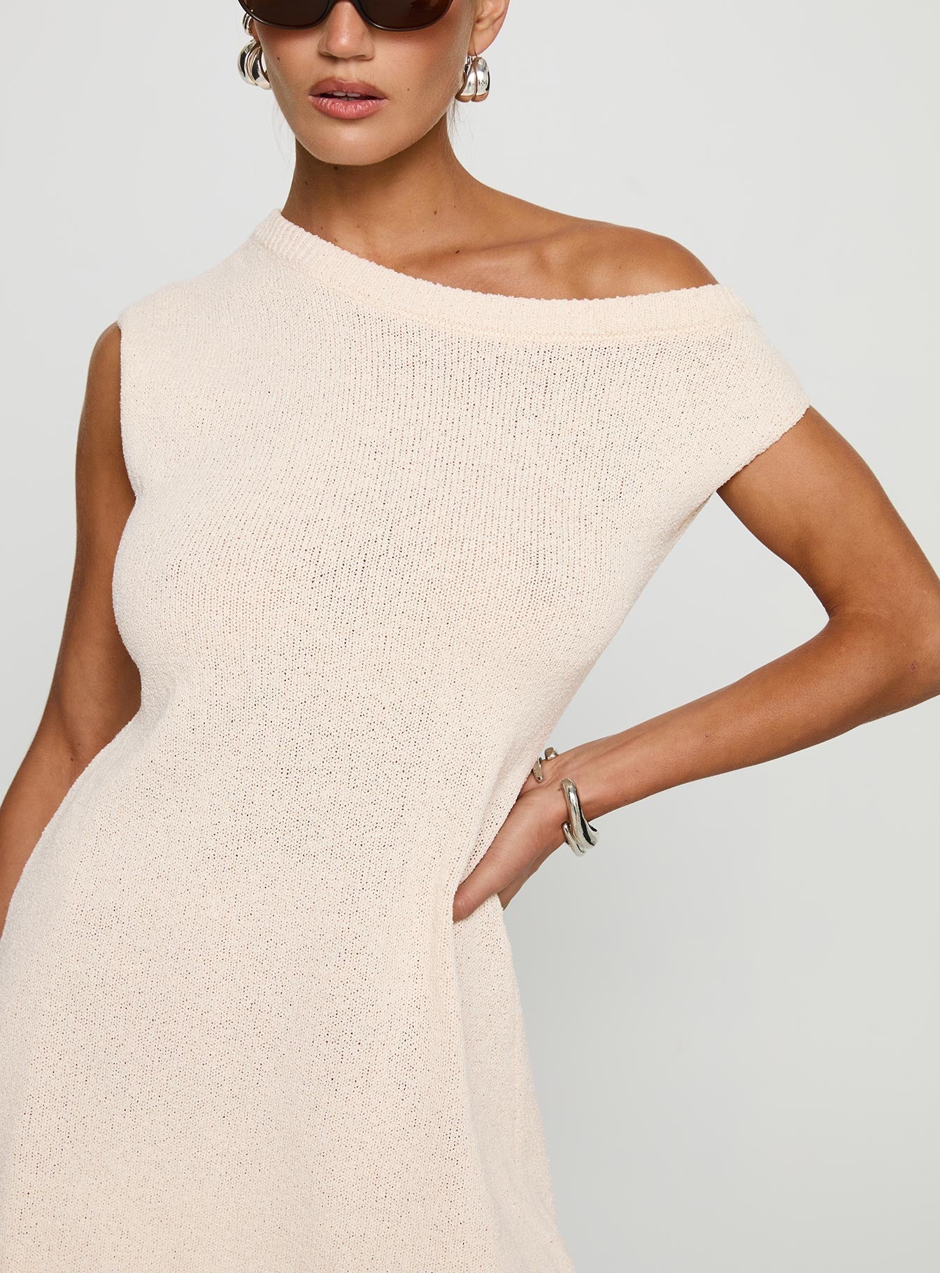 Liberation Off The Shoulder Mini Dress White