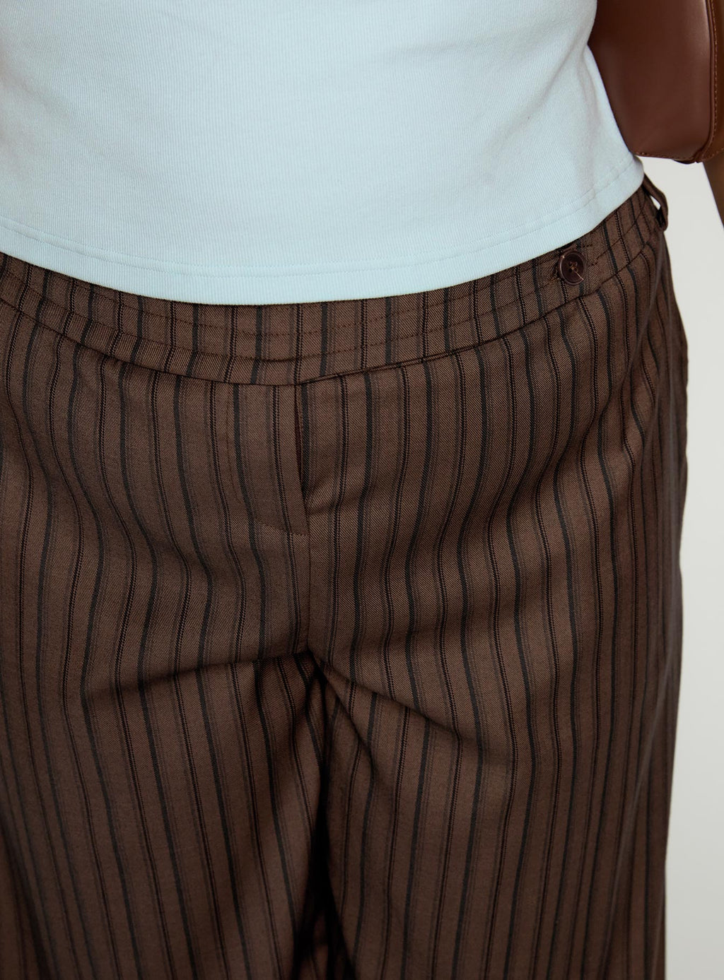 Cedars Low Rise Pant Brown Stripe Curve