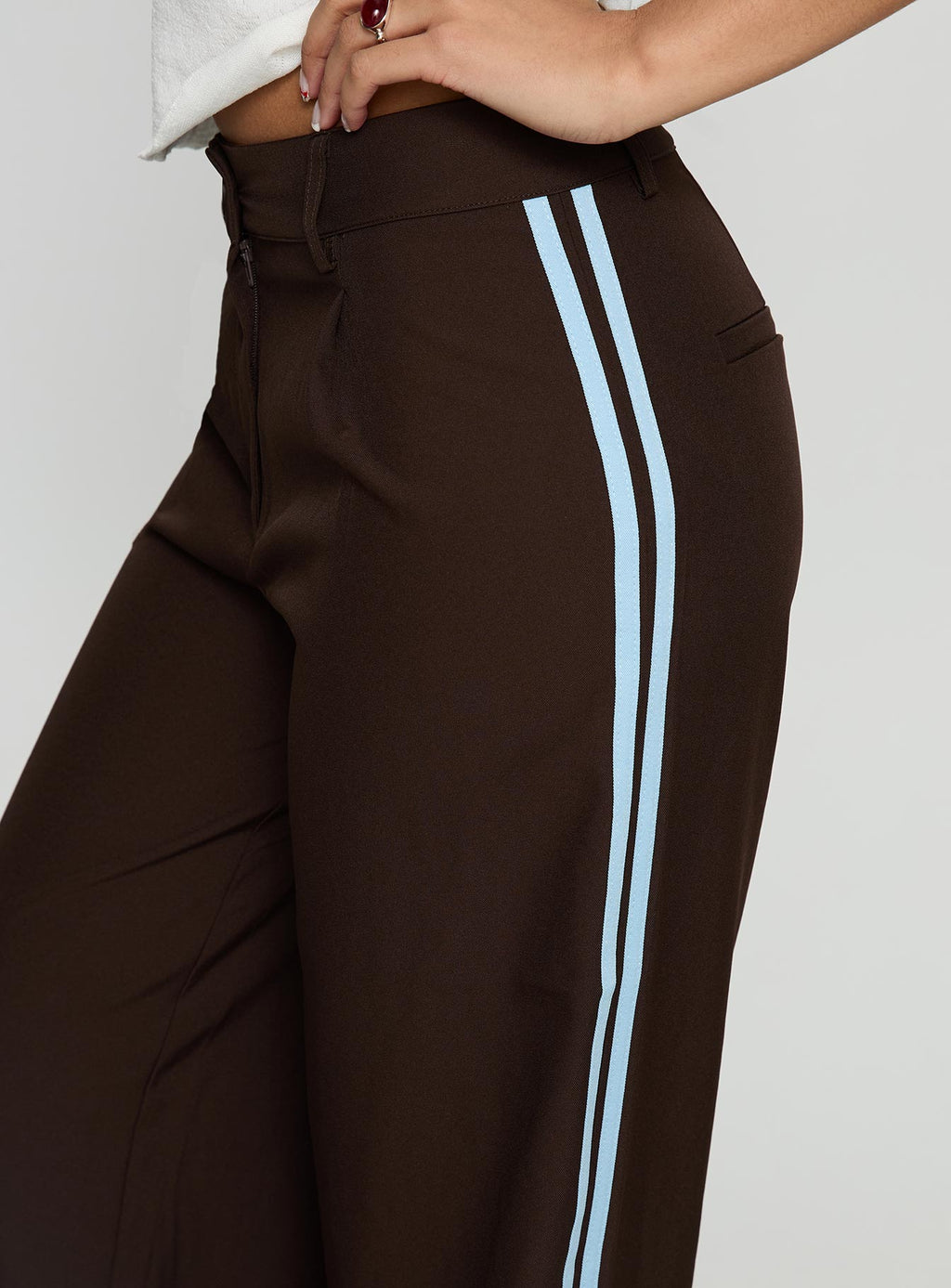 Wendi Tipping Suit Pant Brown / Blue