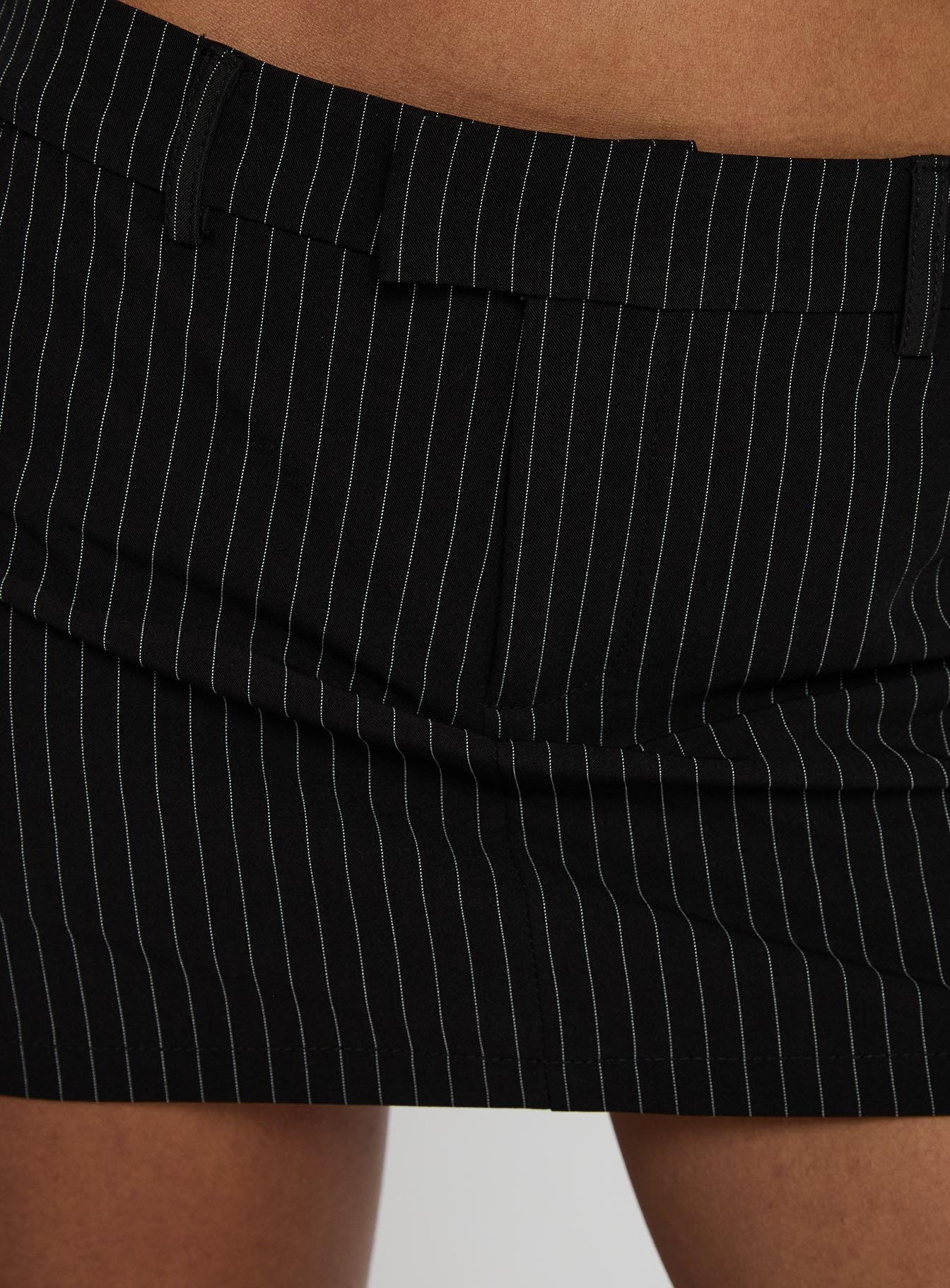 Feminique Skort Black Stripe